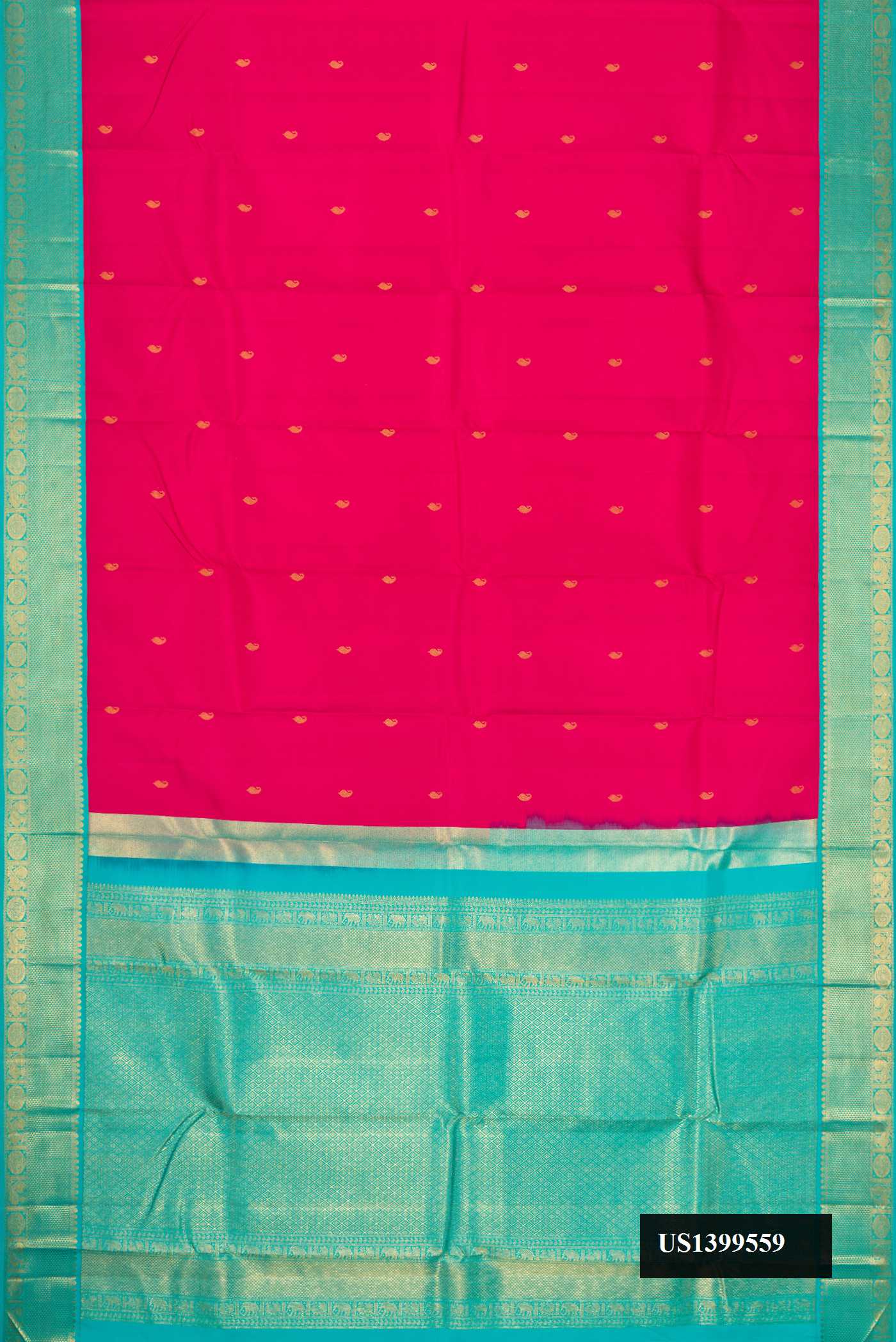 Pink Dual Tone Kanchipuram Silk Saree