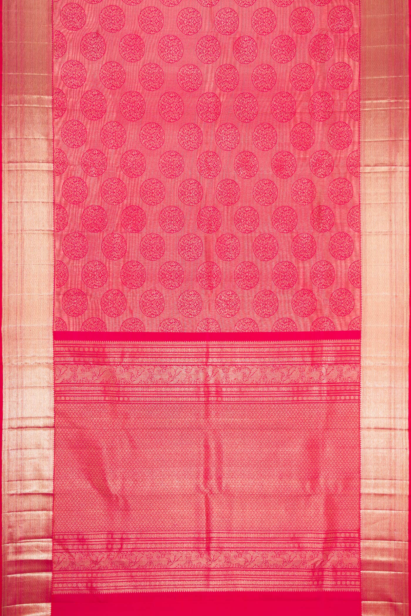Pink Kanchipuram Silk Saree - Image 6