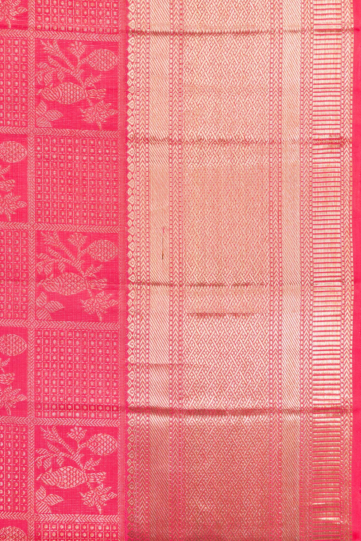 Pink Kanchipuram Silk Saree - Image 3
