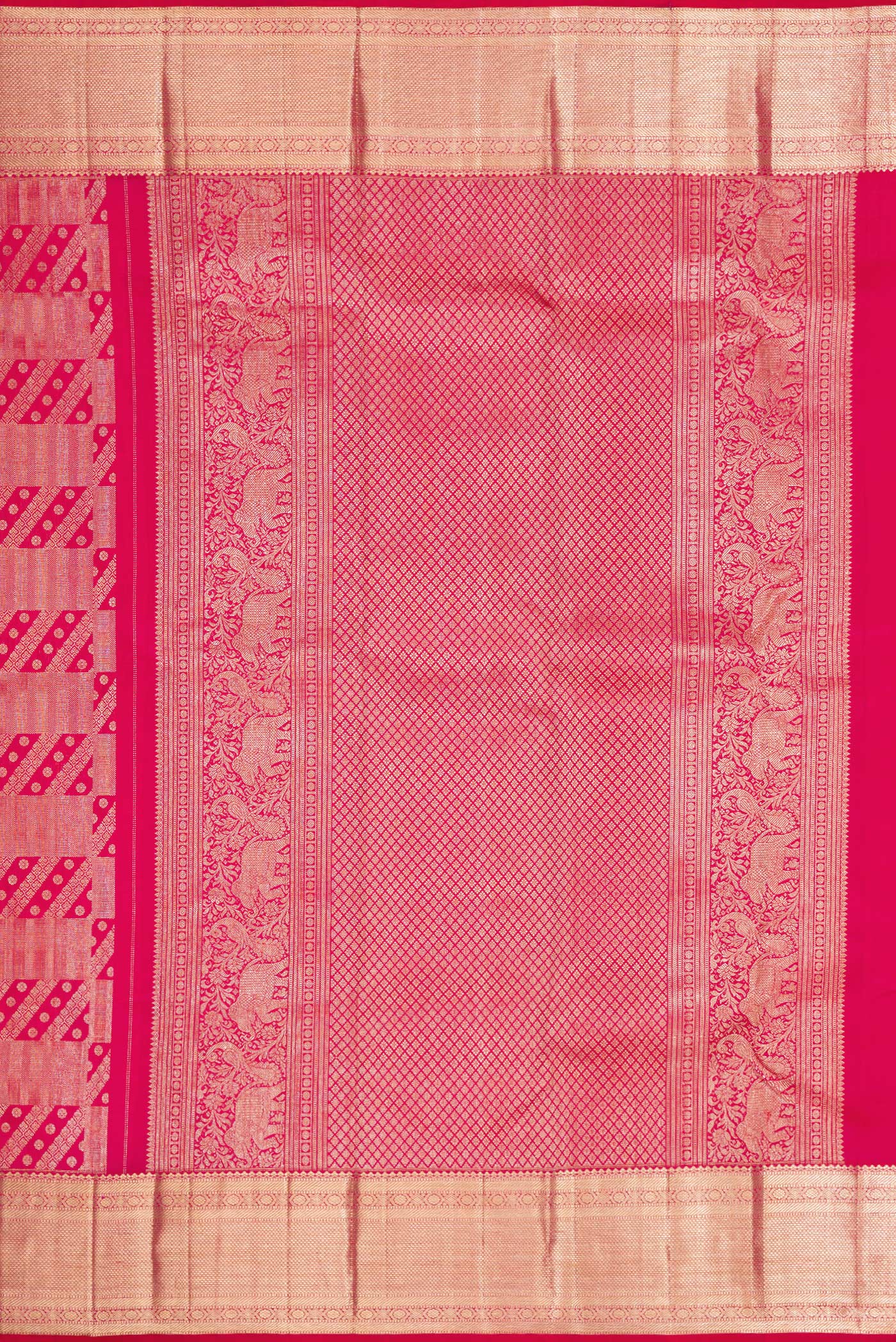 Pink Kanchipuram Silk Saree - Image 7