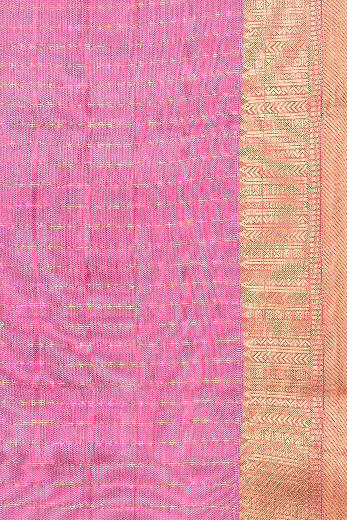 Rose pink Kanchipuram Silk Saree - Image 3