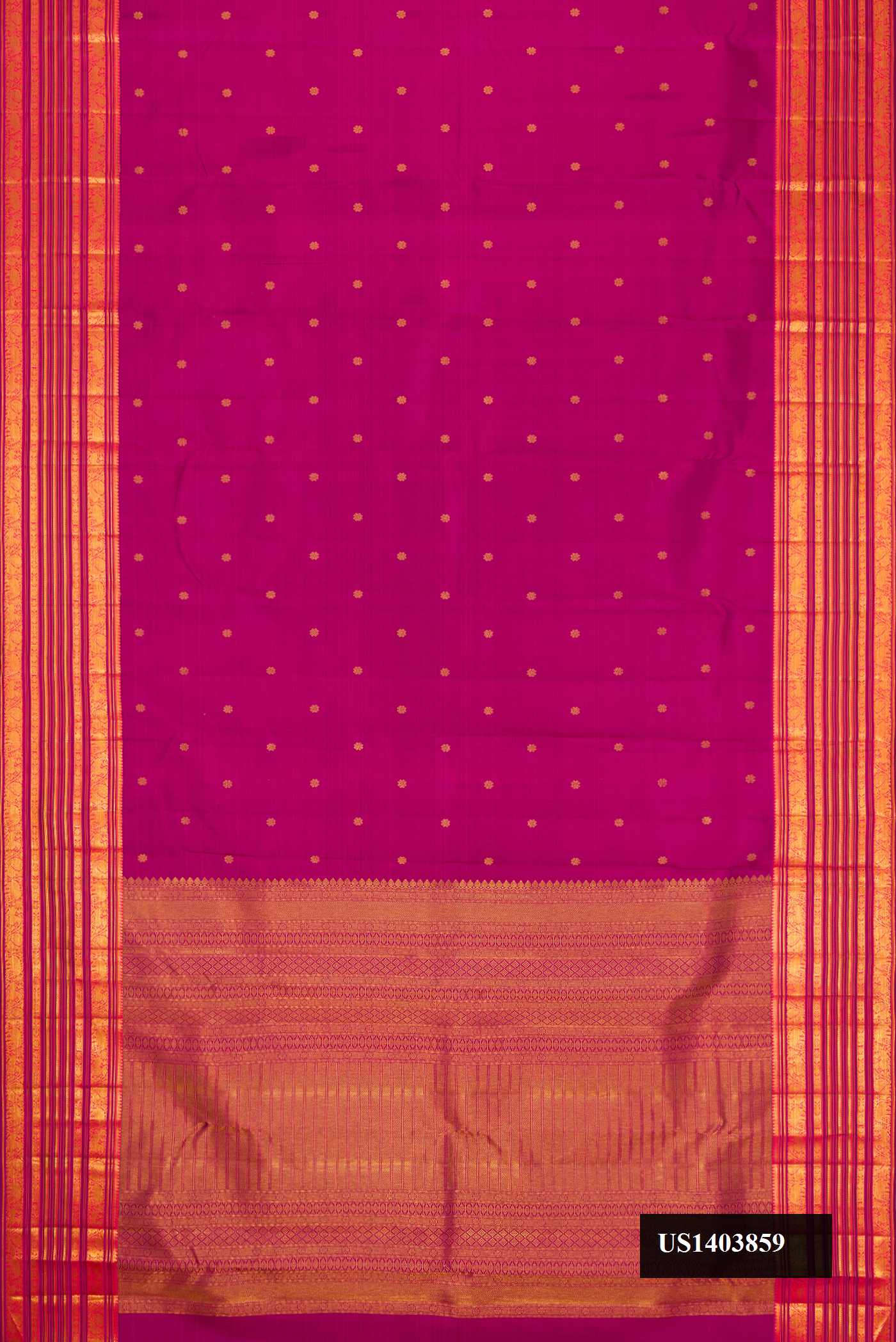 Pink Dual Tone Kanchipuram Silk Saree