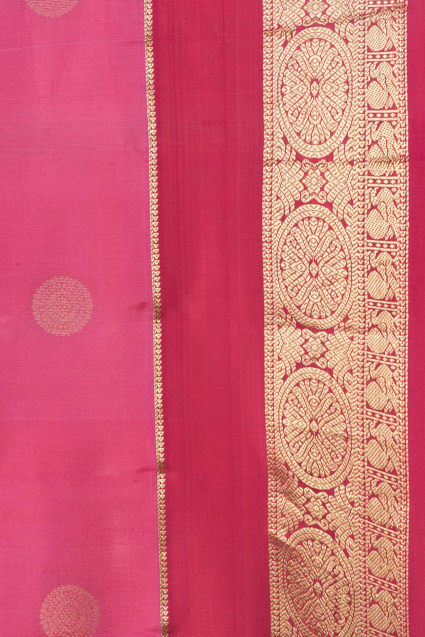 Pink Kanchipuram Silk Saree - Image 3