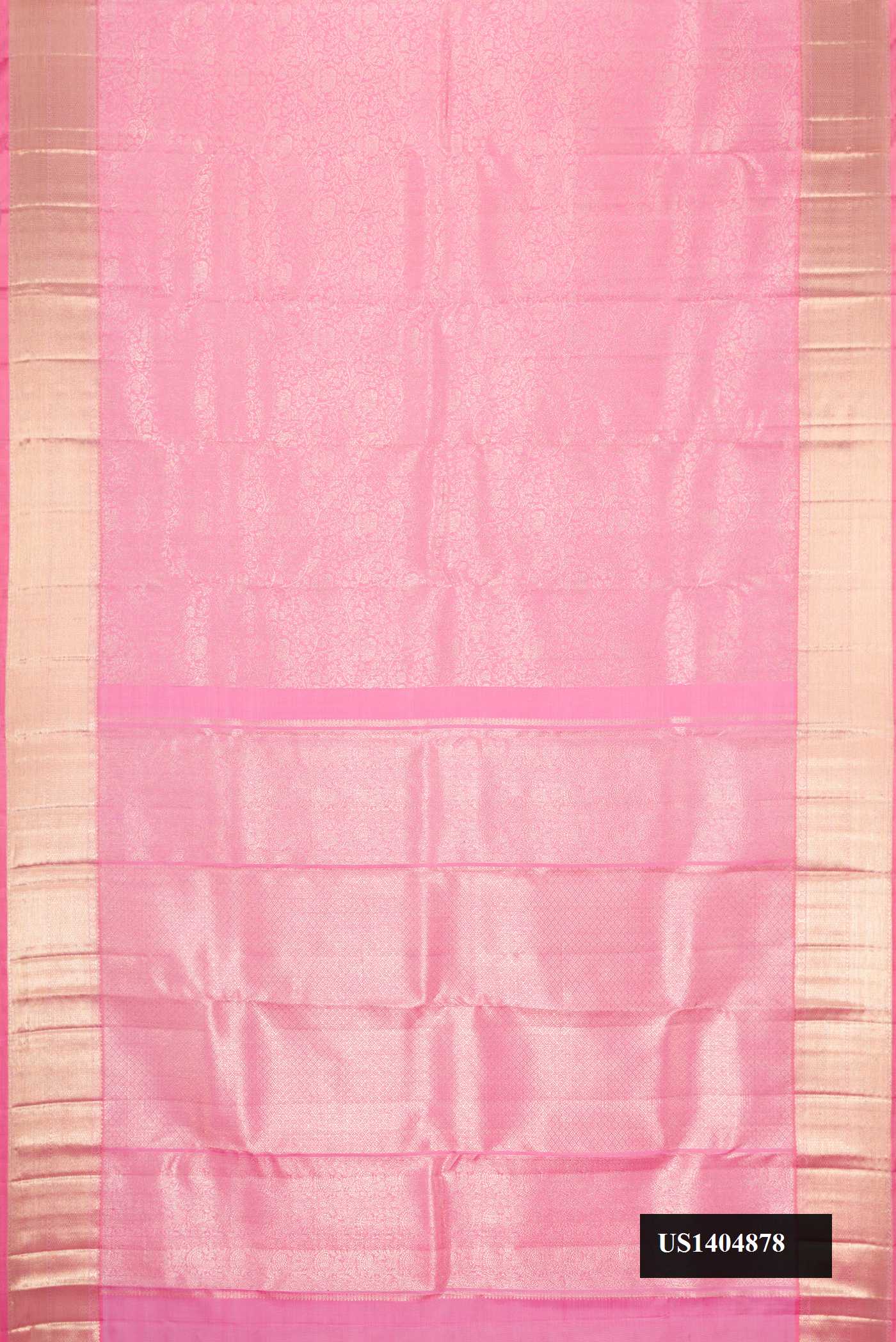 Pink Dual Tone Kanchipuram Silk Saree
