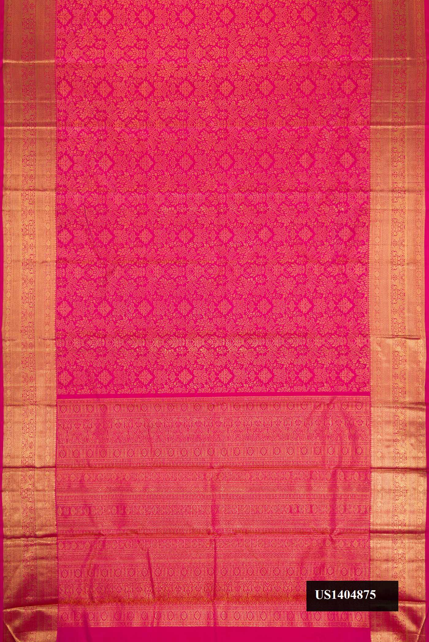 Pink Dual Tone Kanchipuram Silk Saree