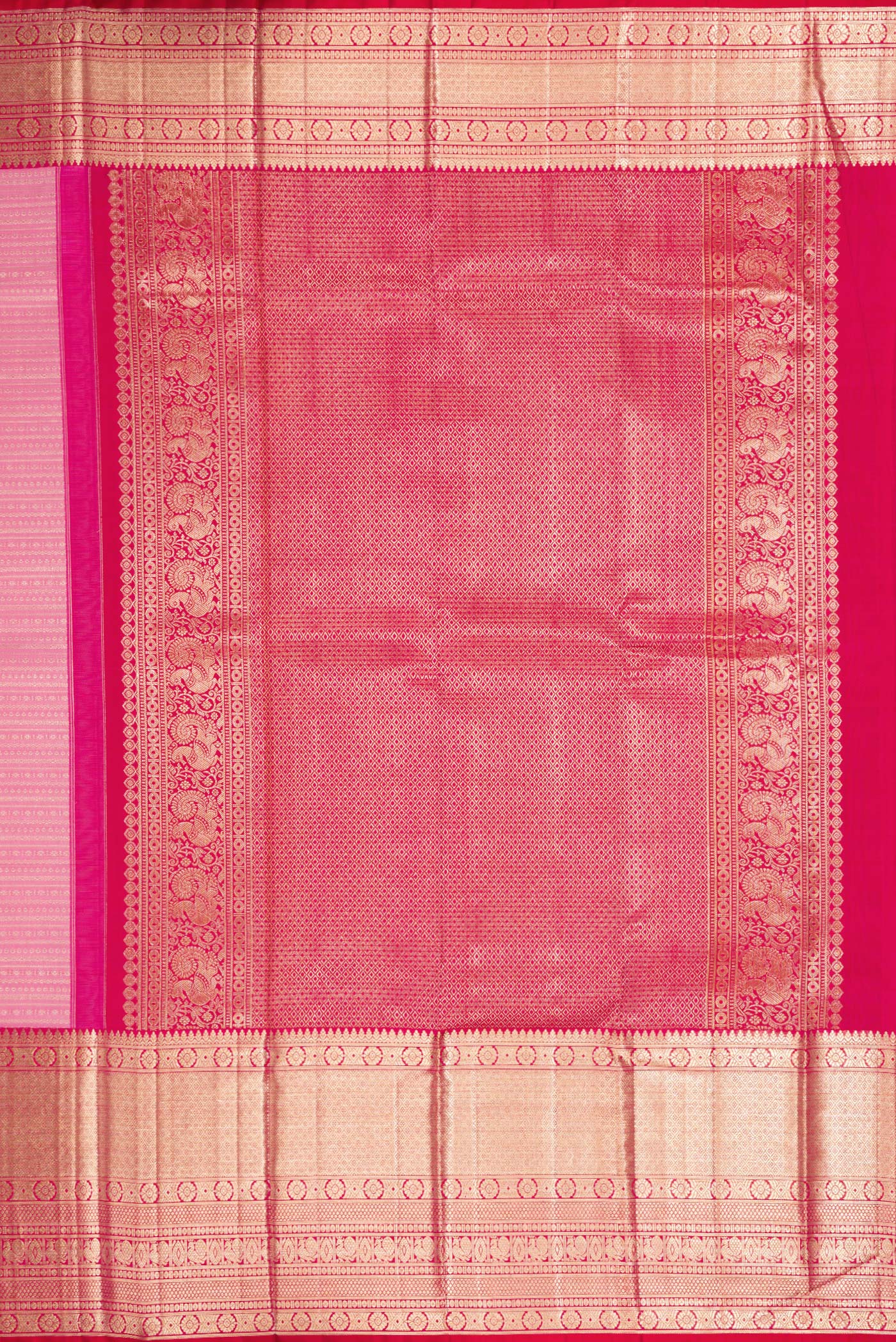 Pink Kanchipuram Silk Saree - Image 8