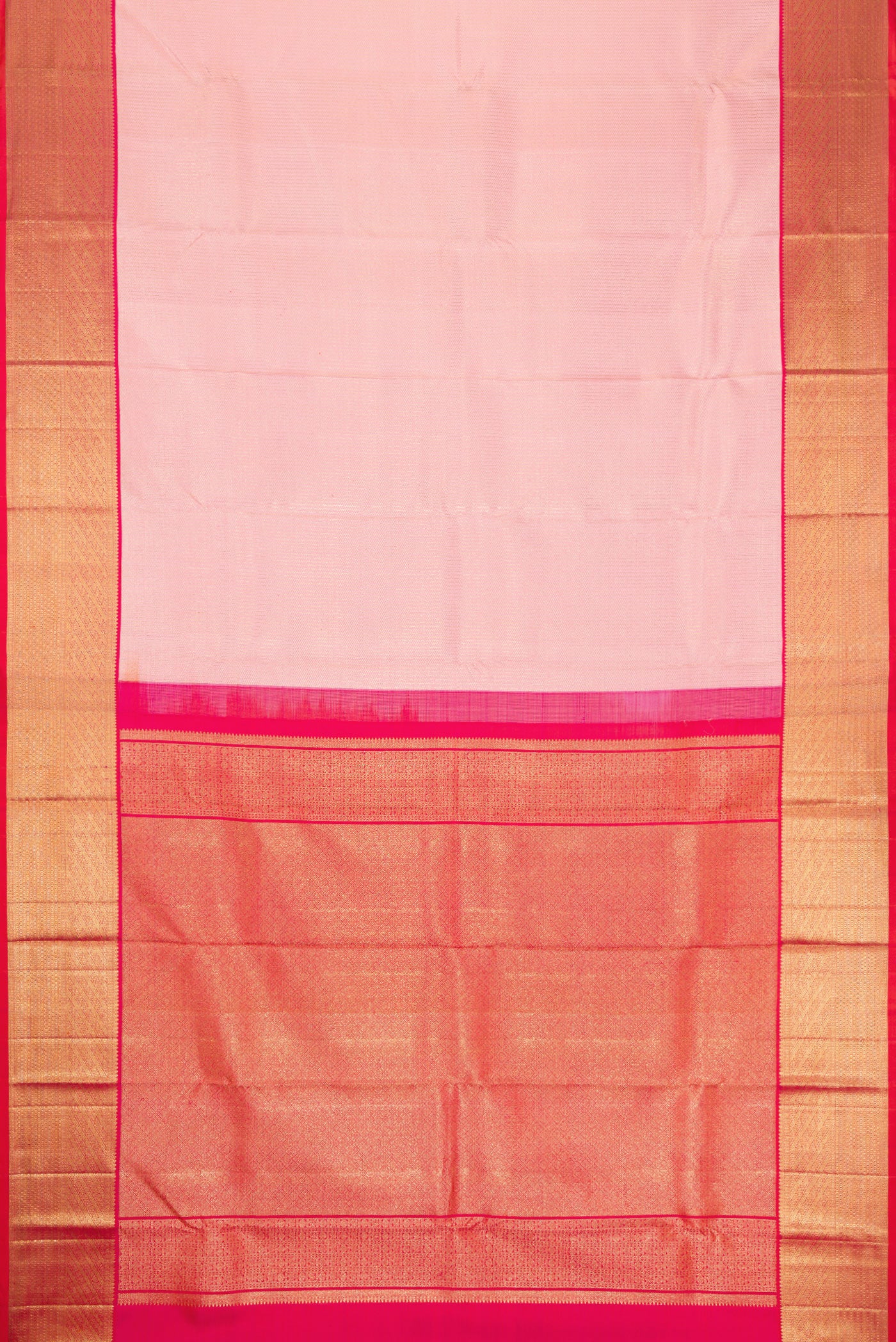 Rose pink Kanchipuram Silk Saree - Image 6