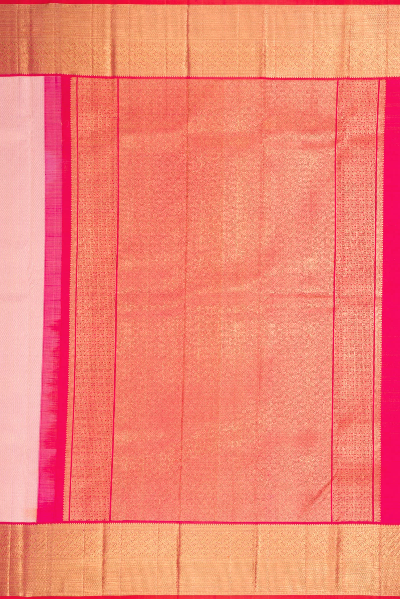 Rose pink Kanchipuram Silk Saree - Image 7
