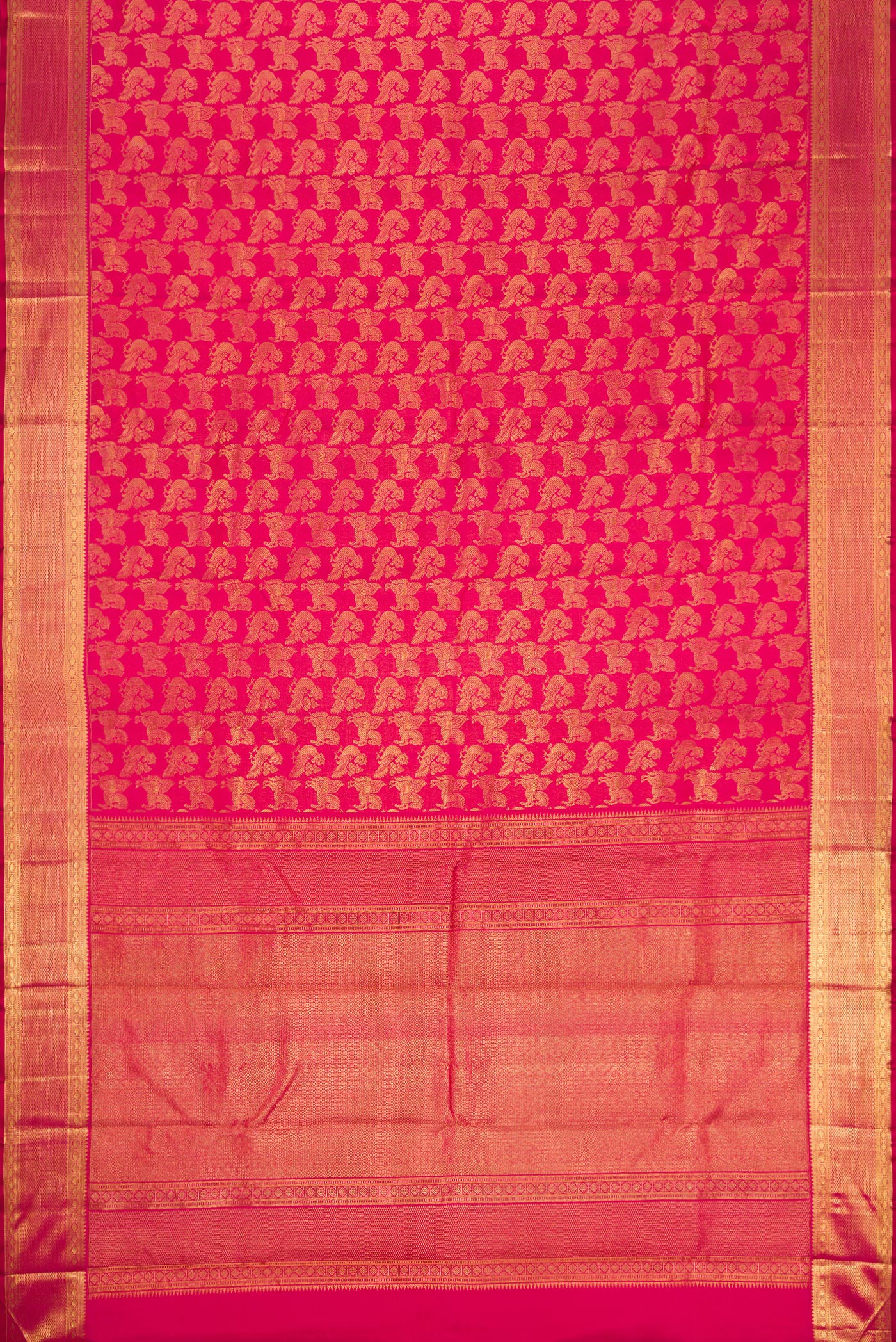 Pink Kanchipuram Silk Saree - Image 6