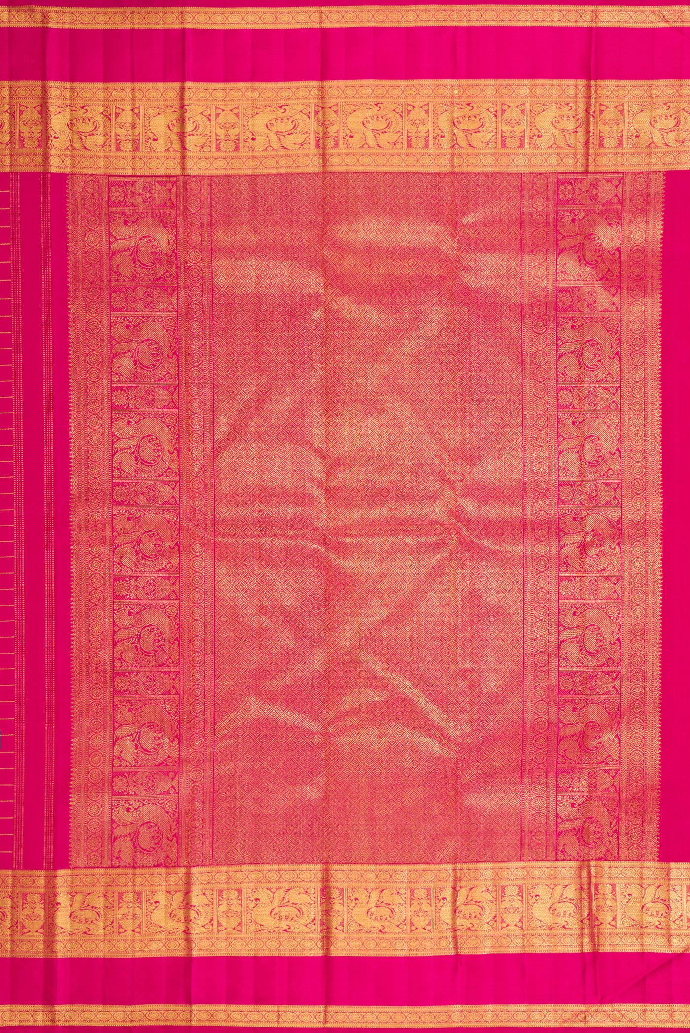 Pink Kanchipuram Silk Saree - Image 7