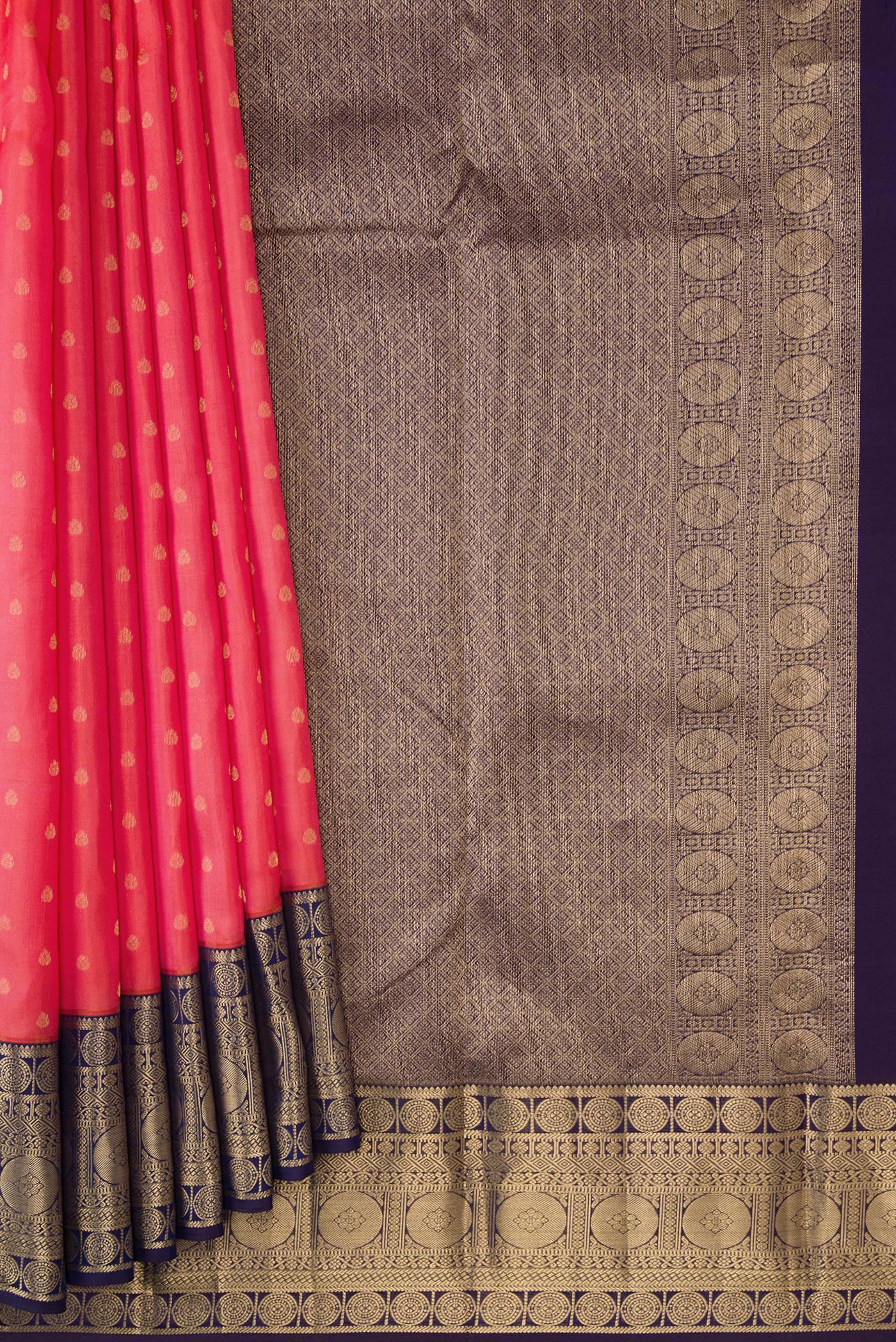 Pink Kanchipuram Silk Saree - Image 4