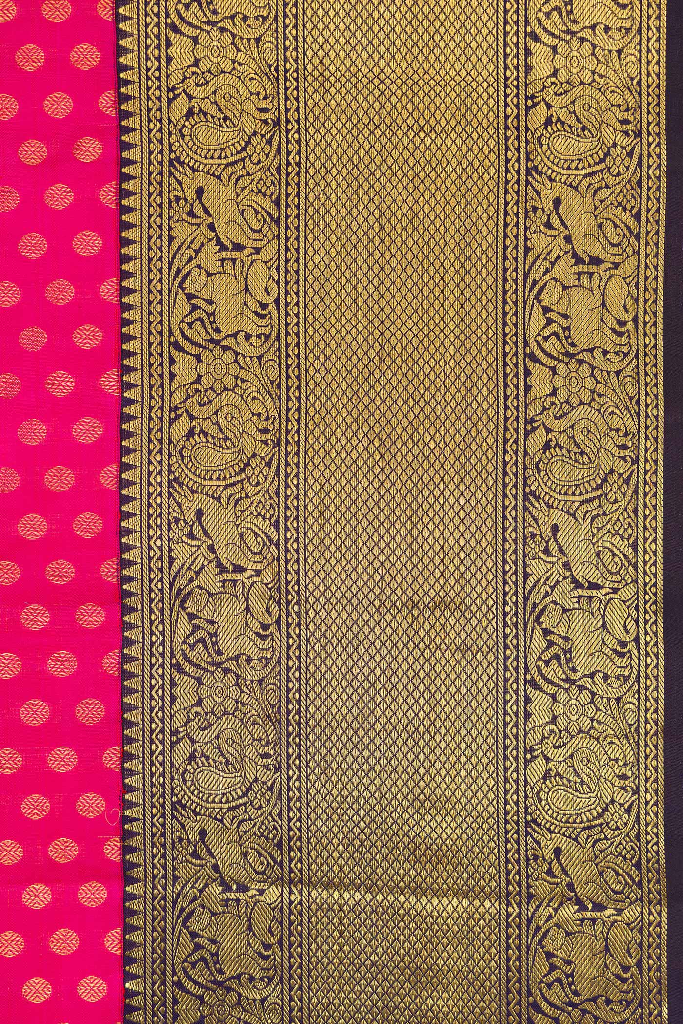 Pink Kanchipuram Silk Saree - Image 3
