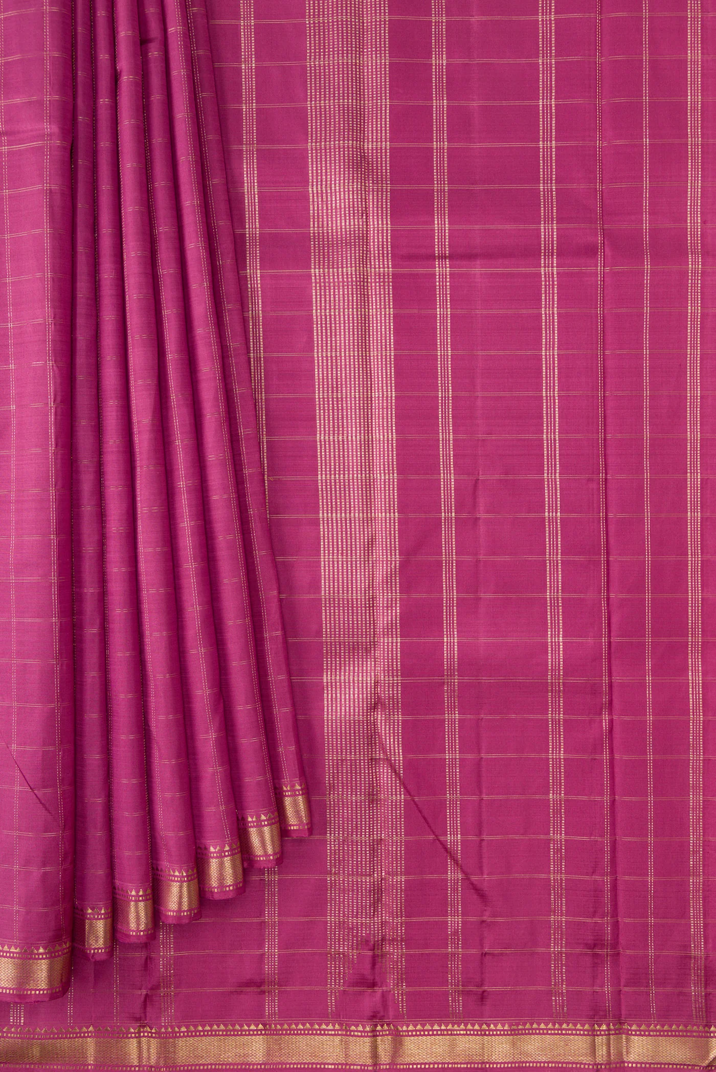 Pink Kanchipuram Silk Saree - Image 4