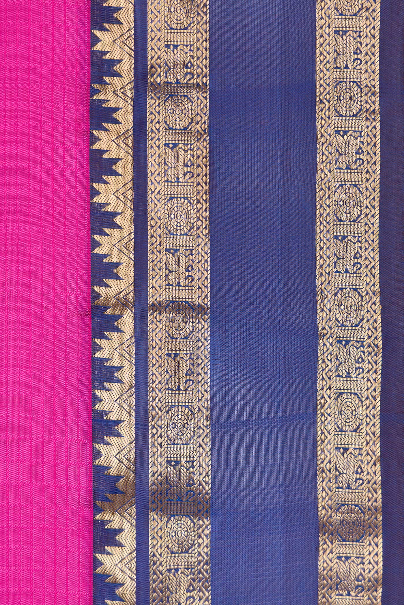 Pink Kanchipuram Silk Saree - Image 3