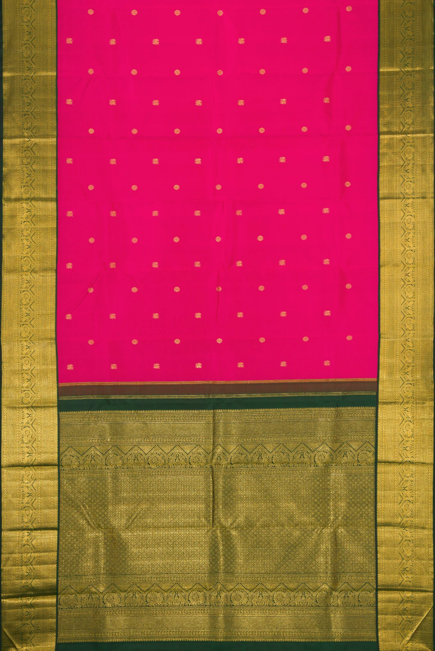 Pink Kanchipuram Silk Saree - Image 6