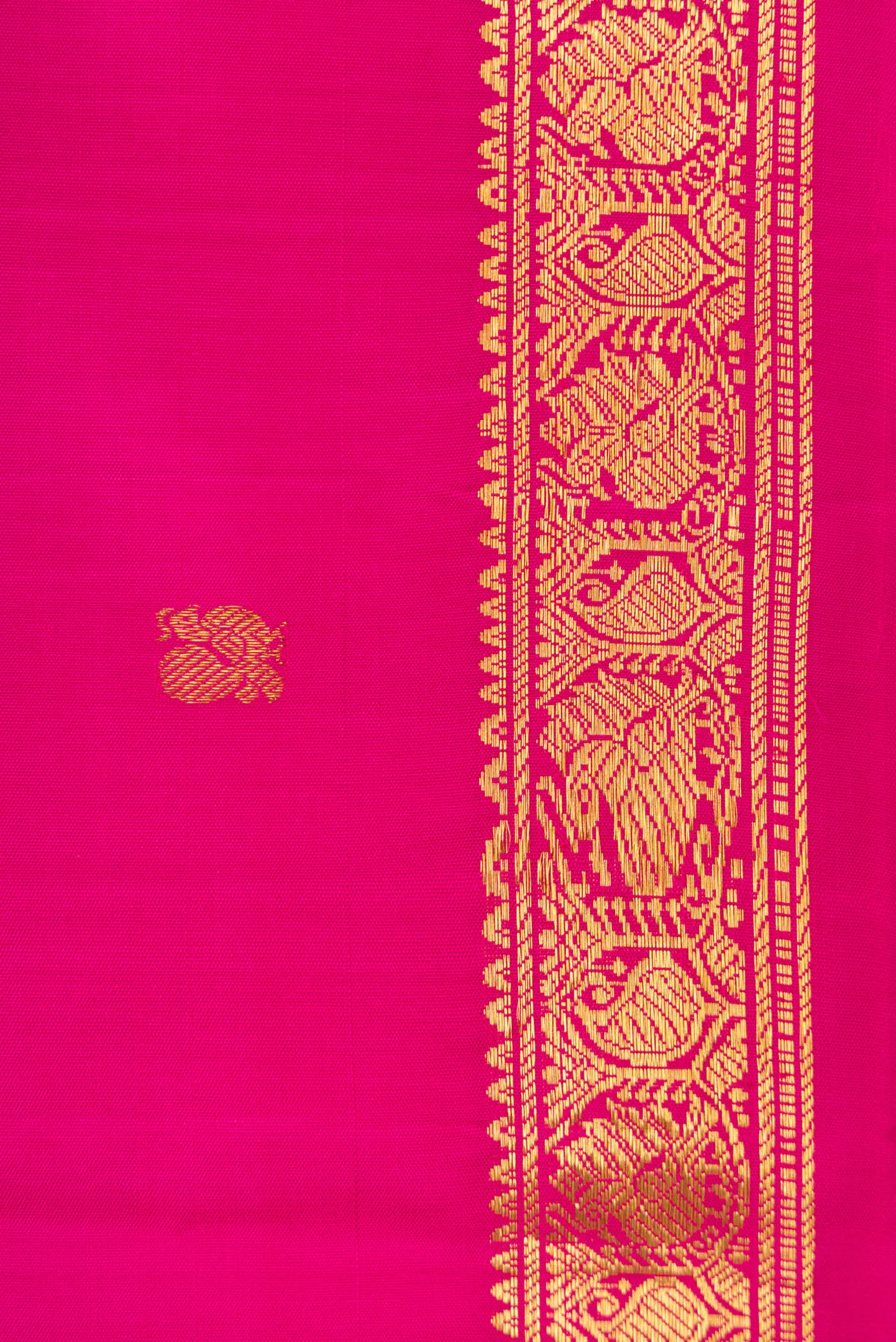Pink Kanchipuram Silk Saree - Image 3
