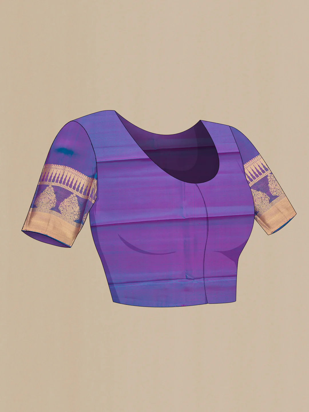 Pink Kanchipuram Silk Saree - Image 5