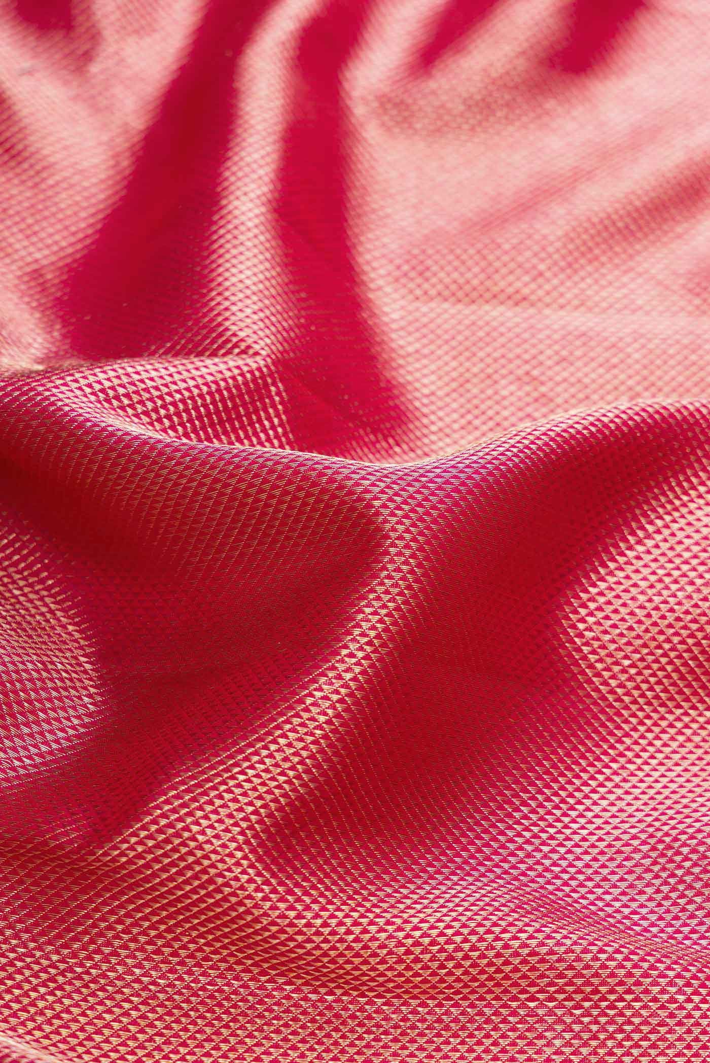Pink Dual Tone Kanchipuram Silk Saree - Image 2
