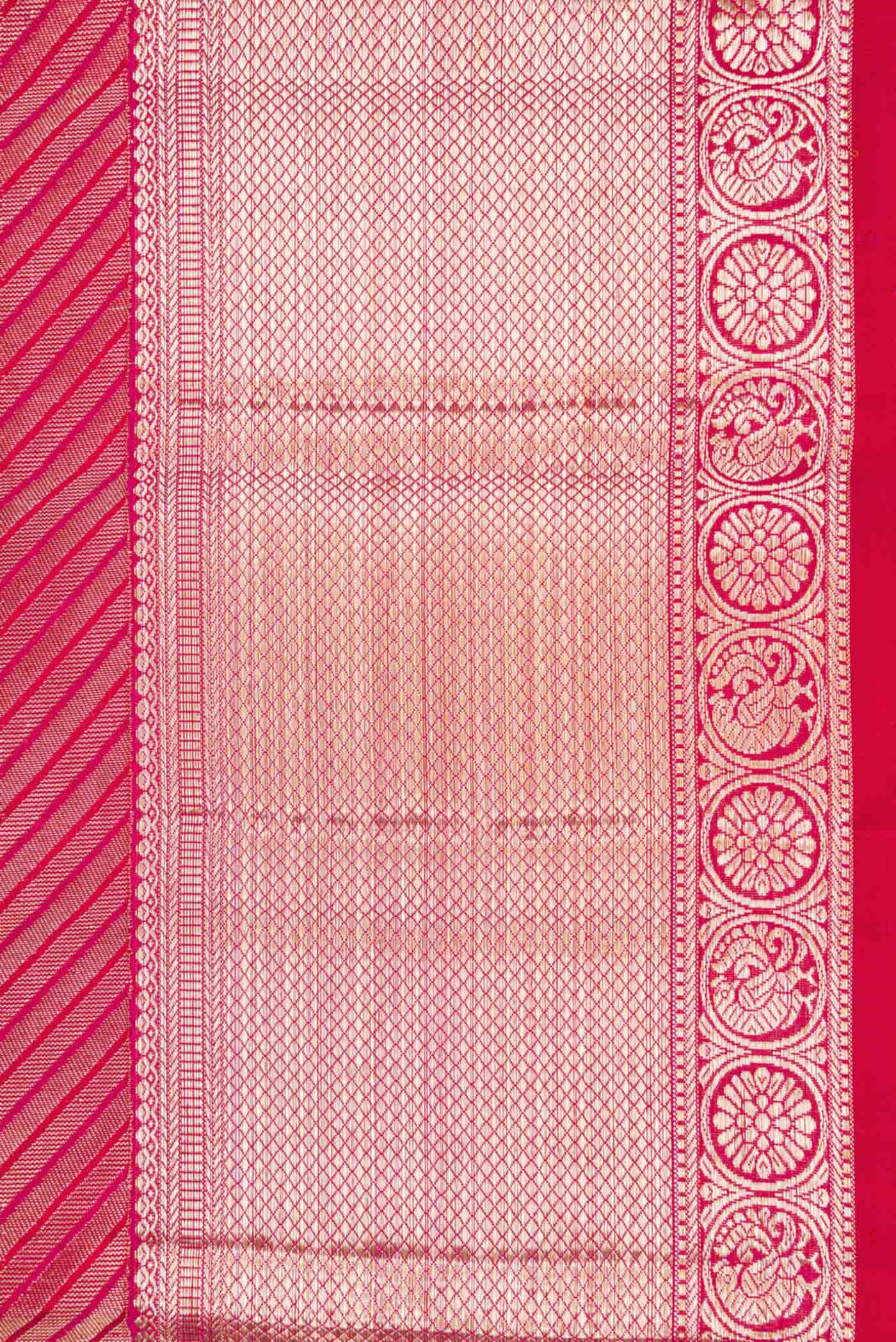 Pink Dual Tone Kanchipuram Silk Saree - Image 3
