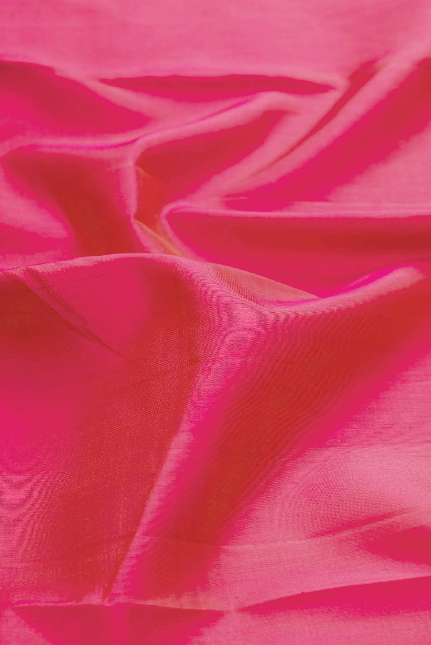 Pure Silk Pure Zari Pink Dual Tone Kanjivaram Saree - Image 3