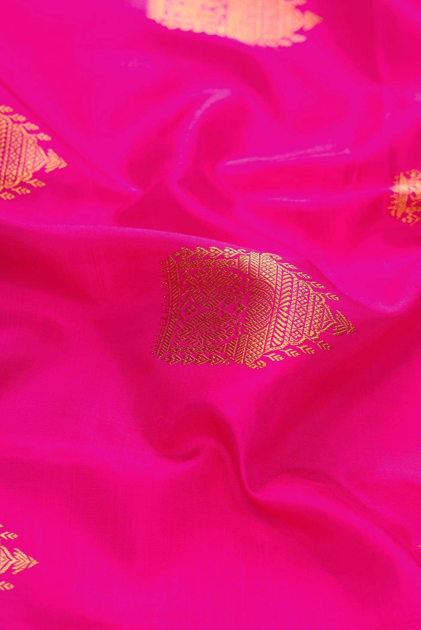 Pink Dual Tone Kanchipuram Silk Saree - Image 3