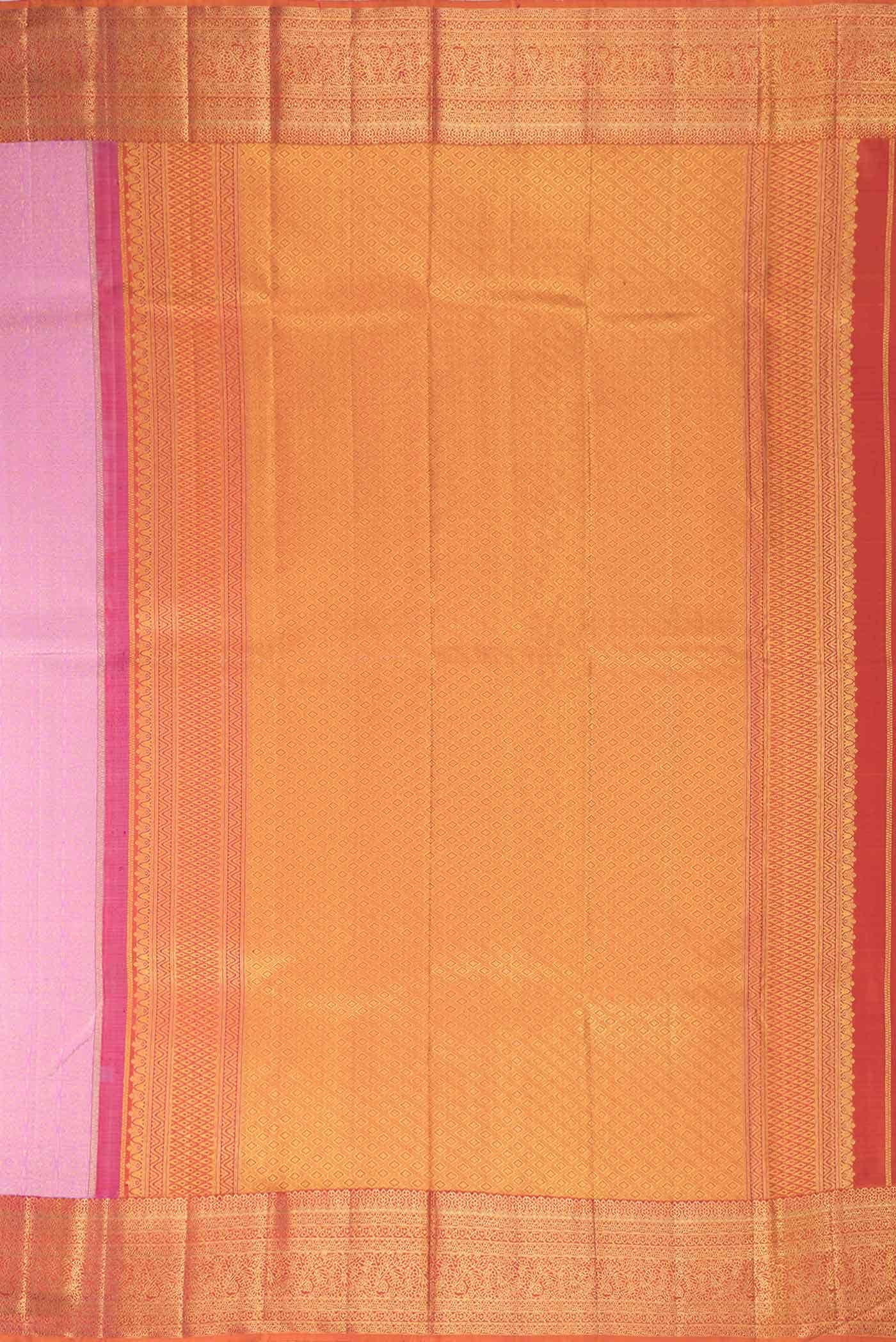 Pink Dual Tone Kanchipuram Silk Saree - Image 5
