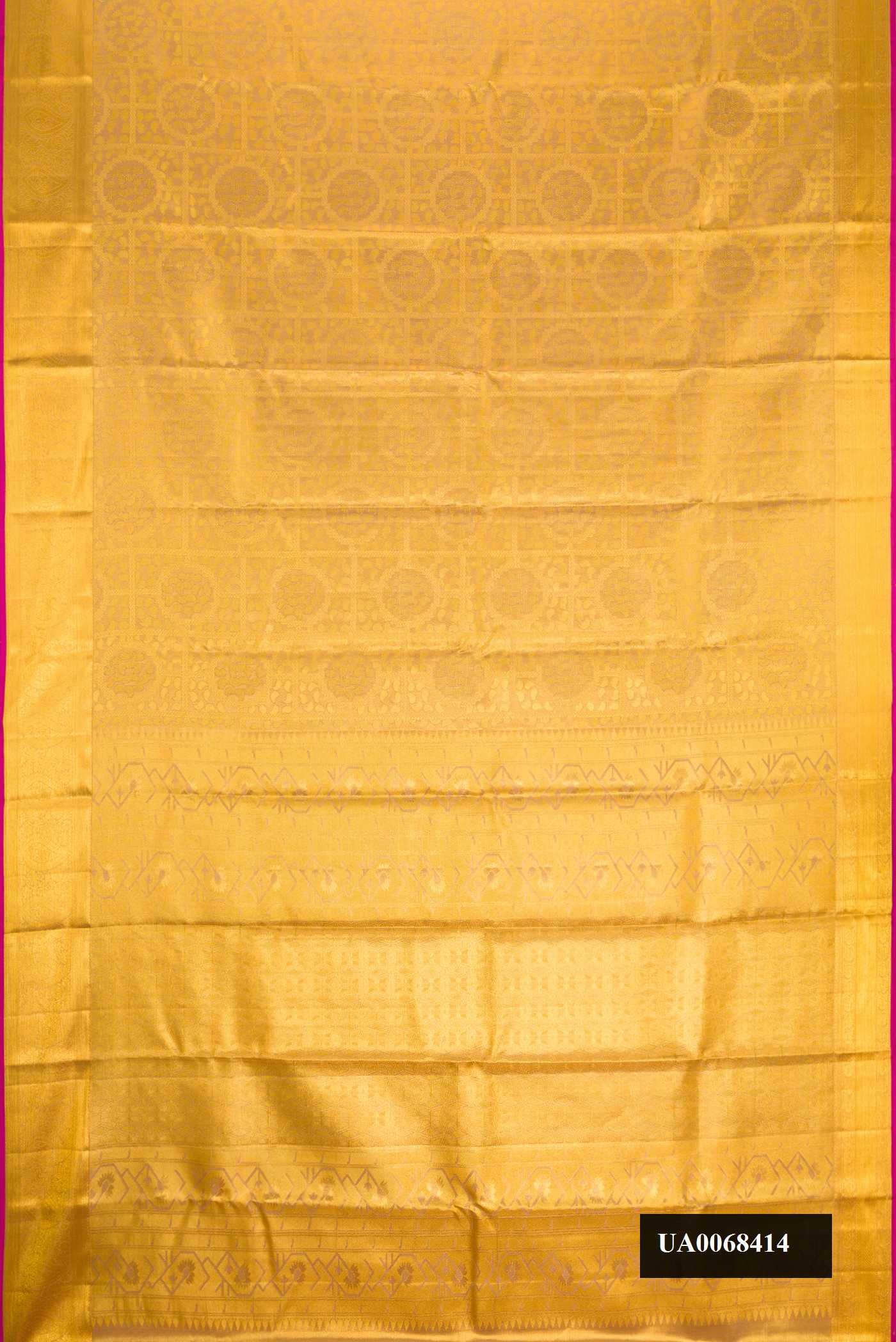 Pink Dual Tone Kanchipuram Tissue Silk Saree
