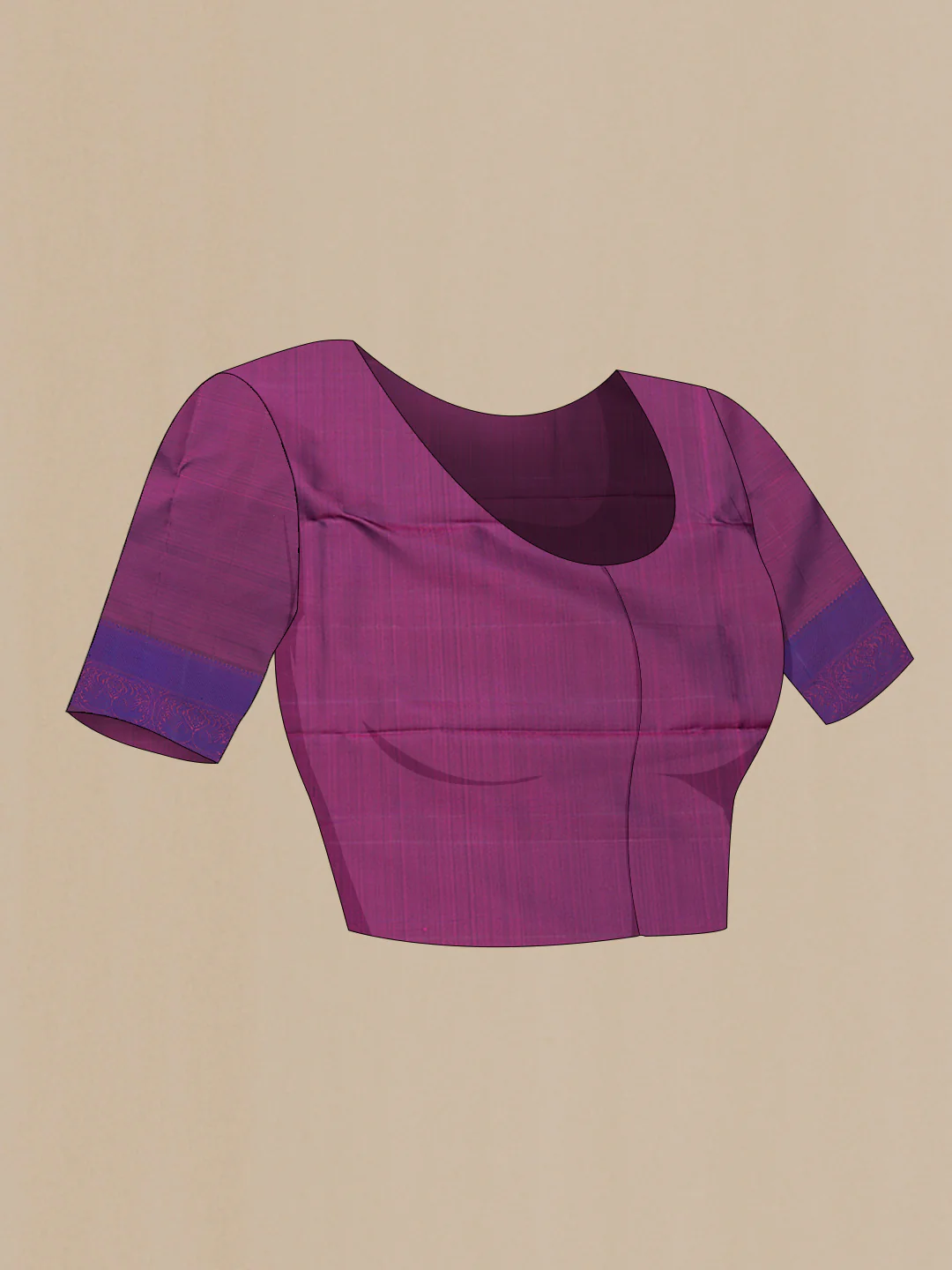Pink Dual Tone Kanjivaram Saree - Image 5