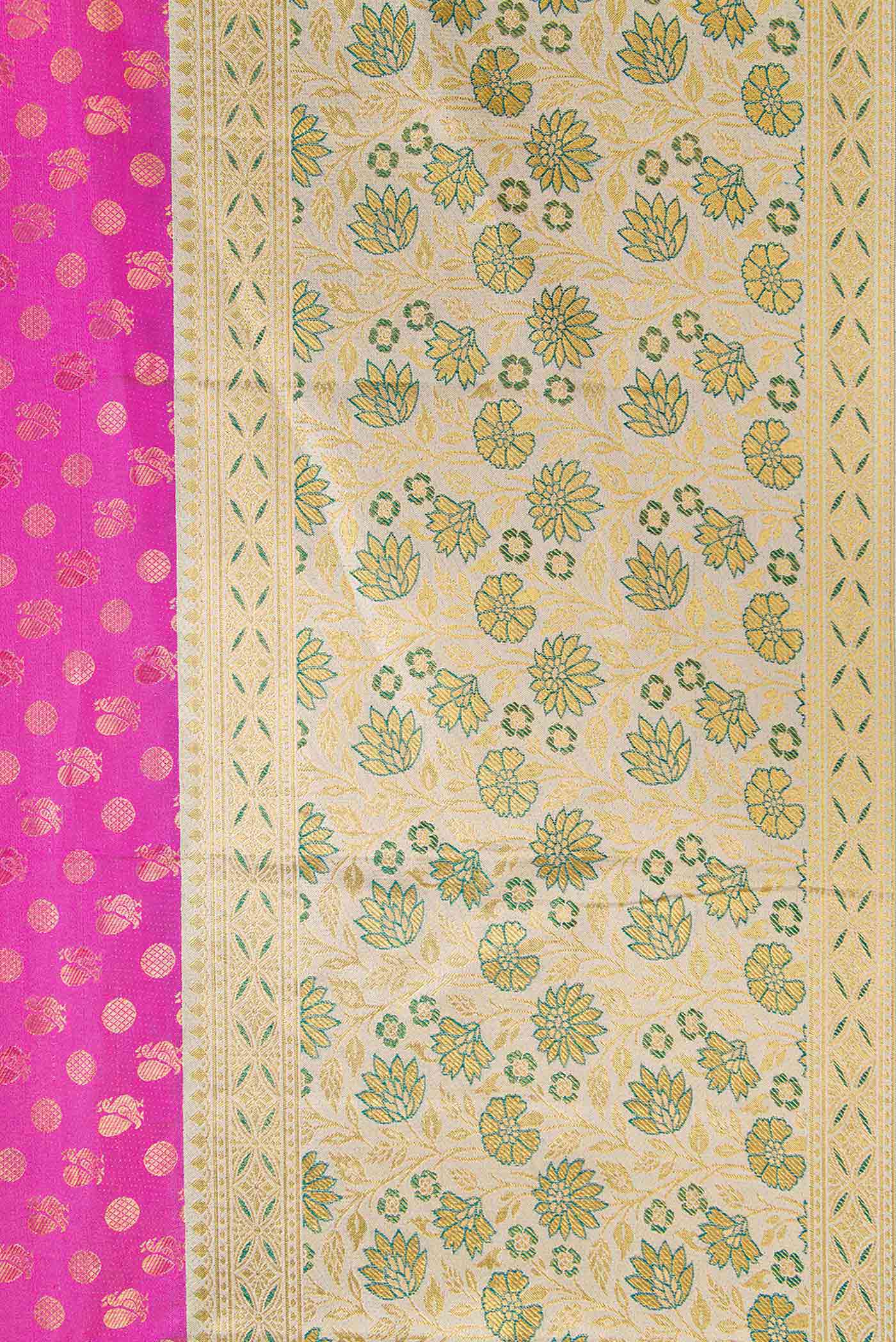 Pink Kanjivaram Silk Saree - Image 3