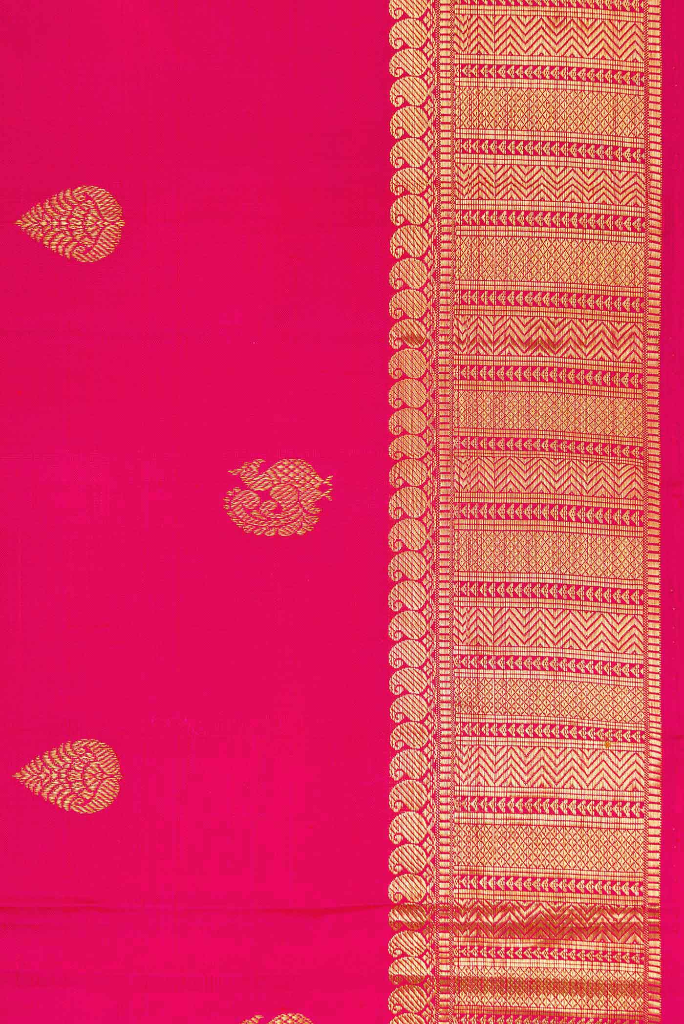 Pink Kanjivaram Silk Saree - Image 3