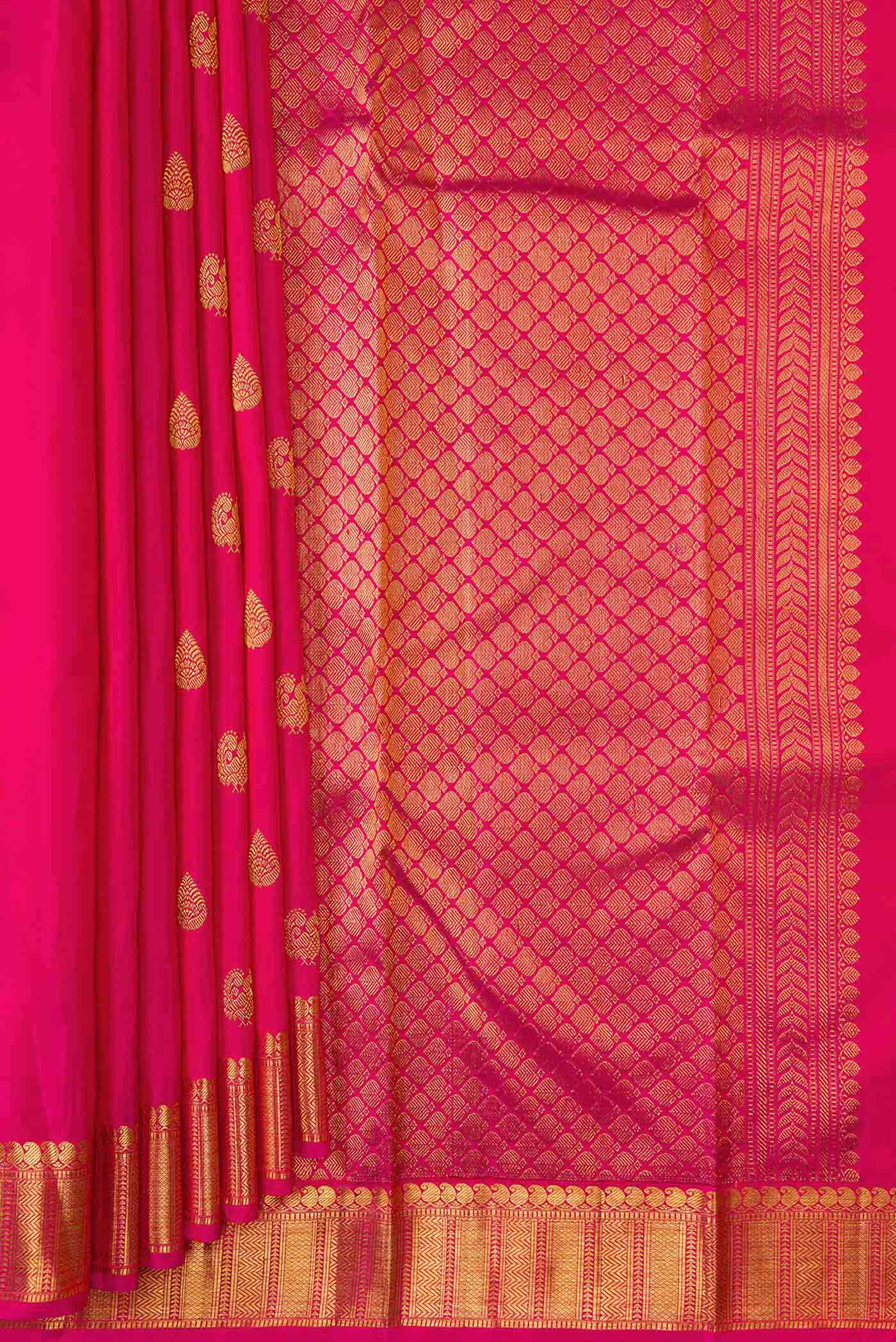 Pink Kanjivaram Silk Saree - Image 4