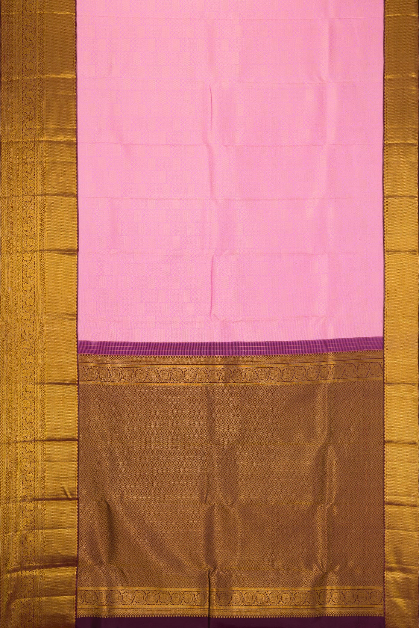 Pink Kanjivaram Silk Saree - Image 6
