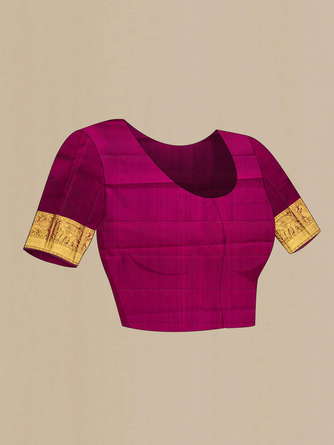 Pink Kanjivaram Silk Saree - Image 5