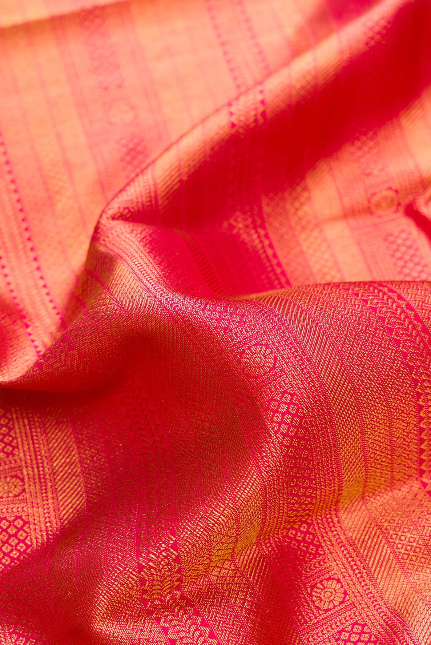 Pink Kanjivaram Silk Saree - Image 2
