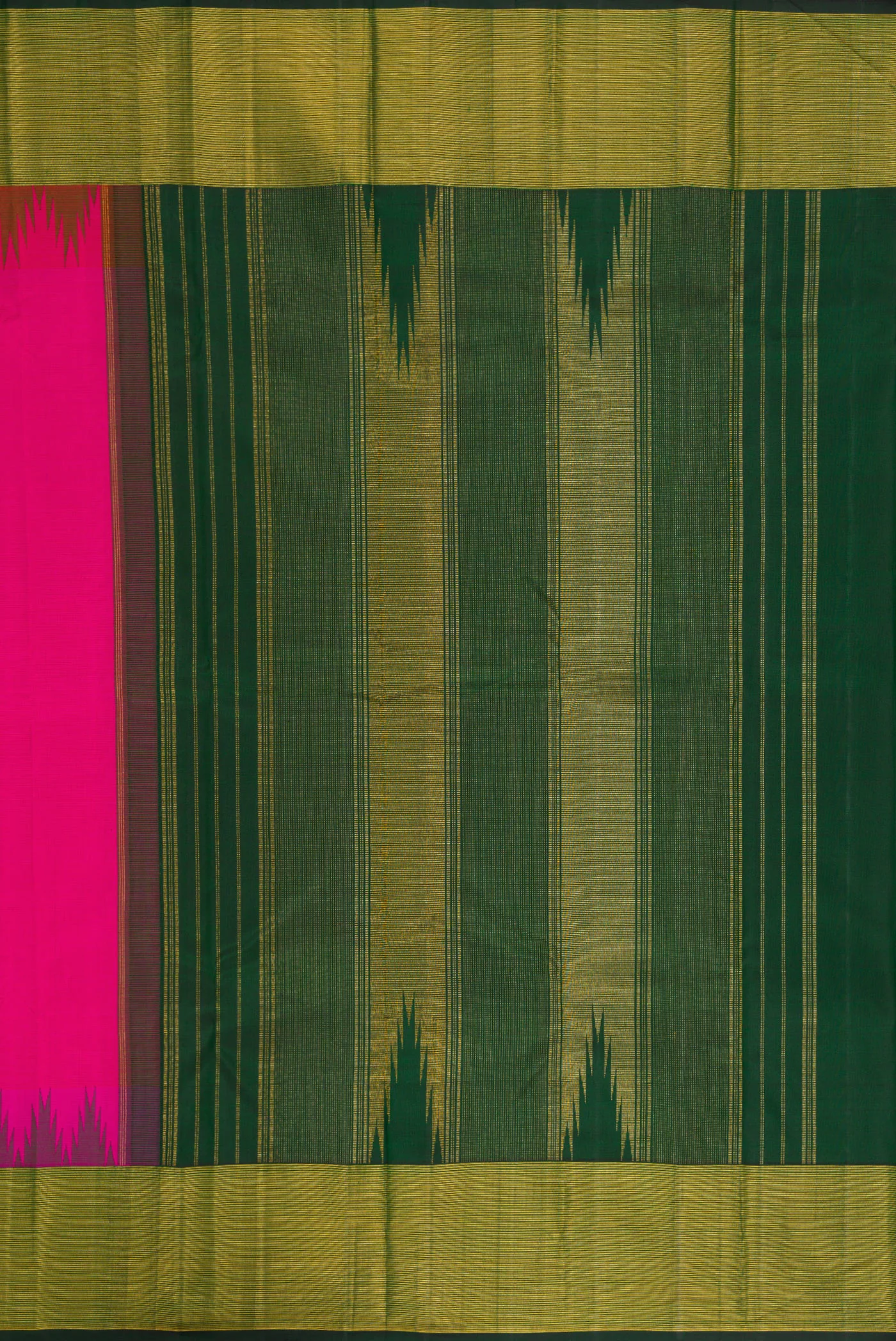 Rani Pink Kanjivaram Silk Saree - Image 7