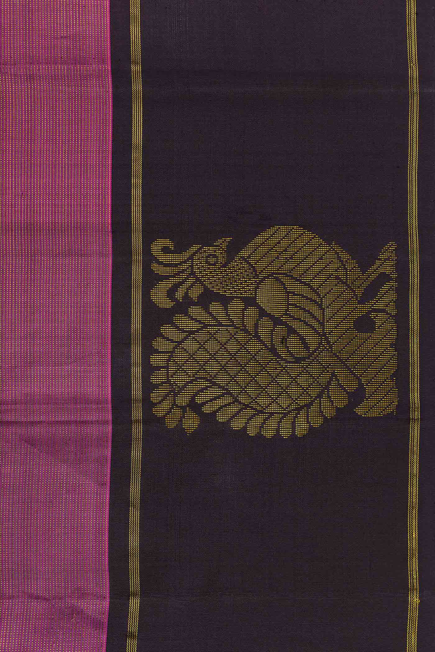 Purple Kanjivaram Silk Saree - Image 3