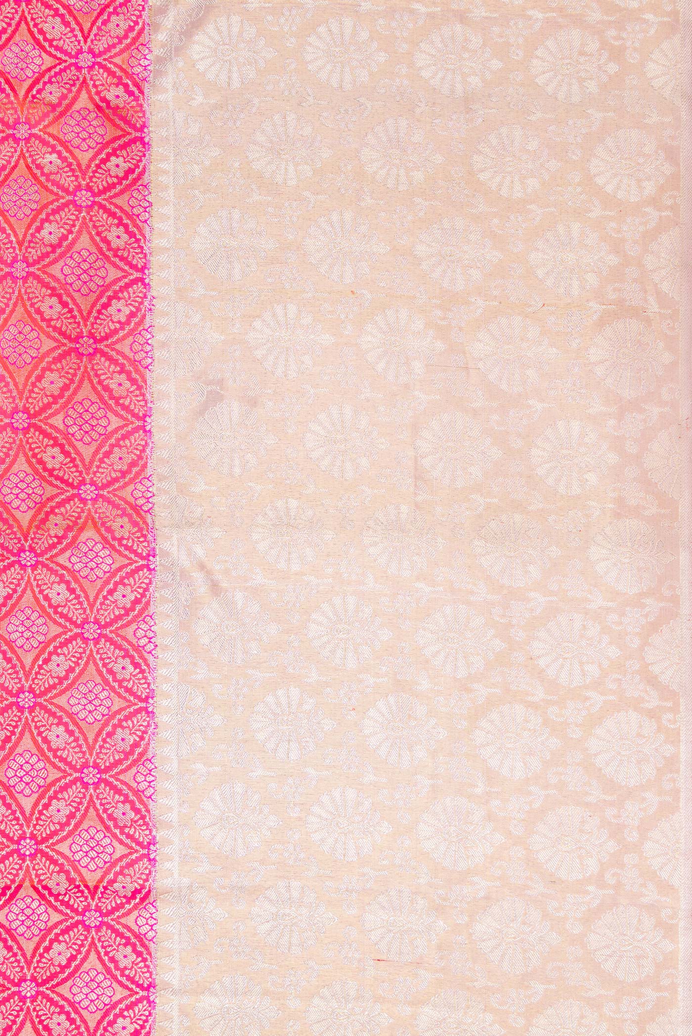 Pink Dual Tone Kanjivaram Silk Saree - Image 3