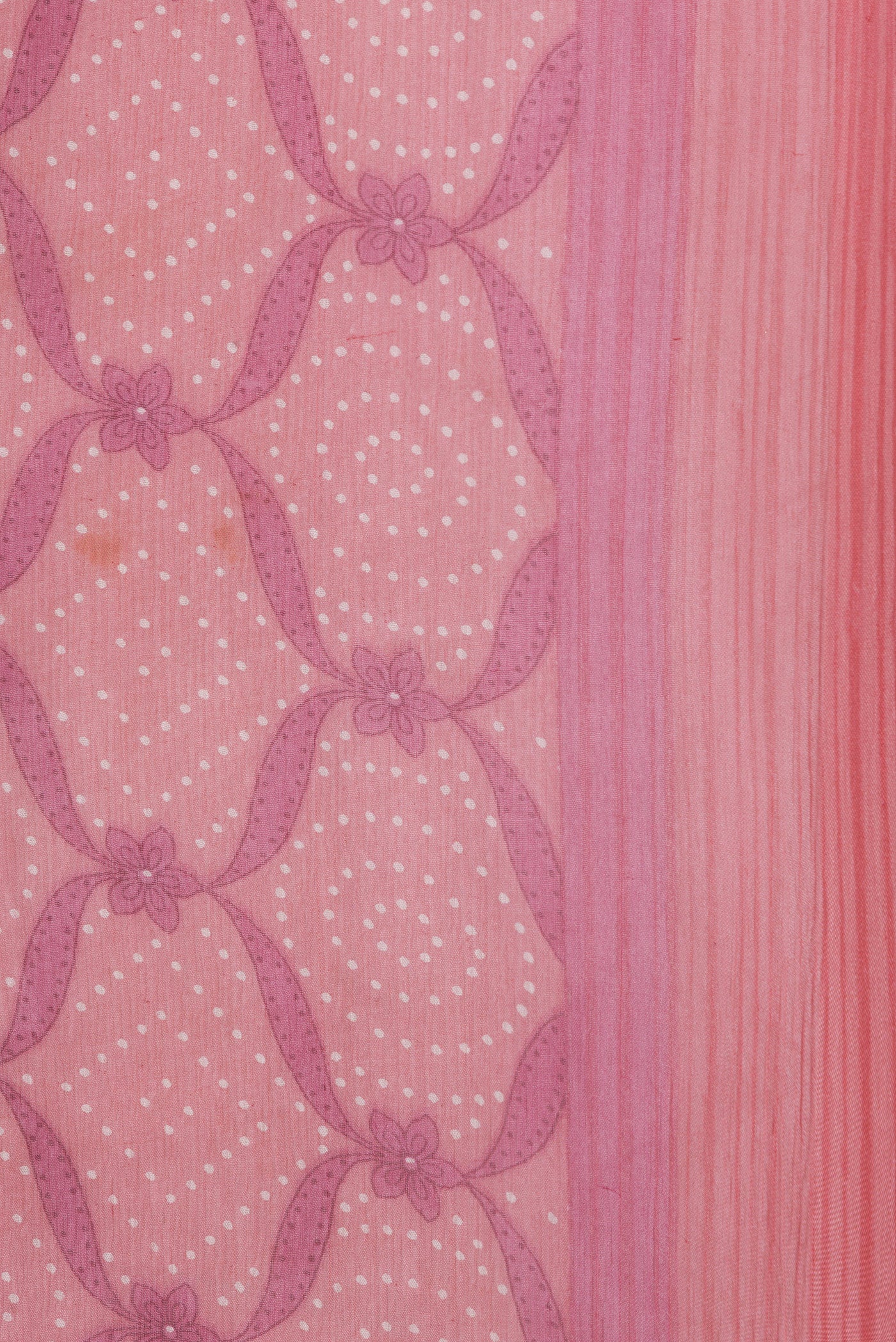 Pink Mysore Chiffon Saree - Image 3
