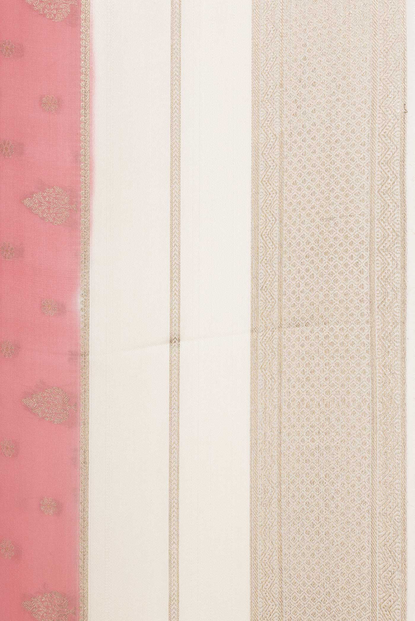 Coral Mysore Crepe Saree - Image 3