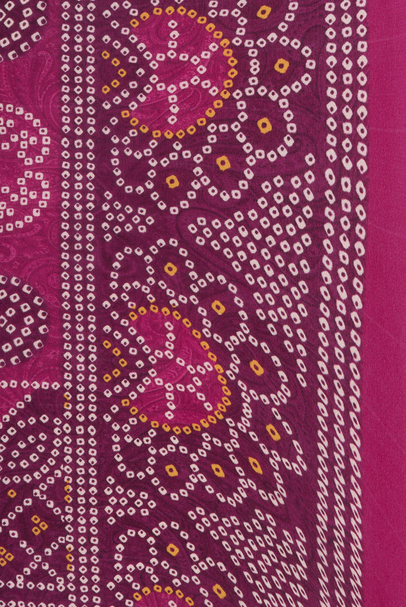 Magenta Mysore Crepe Saree - Image 3