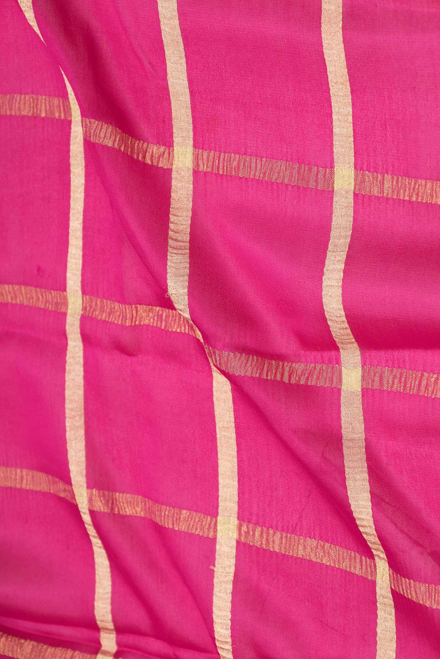 Pink Dual Tone Mysore Crepe Saree - Image 2
