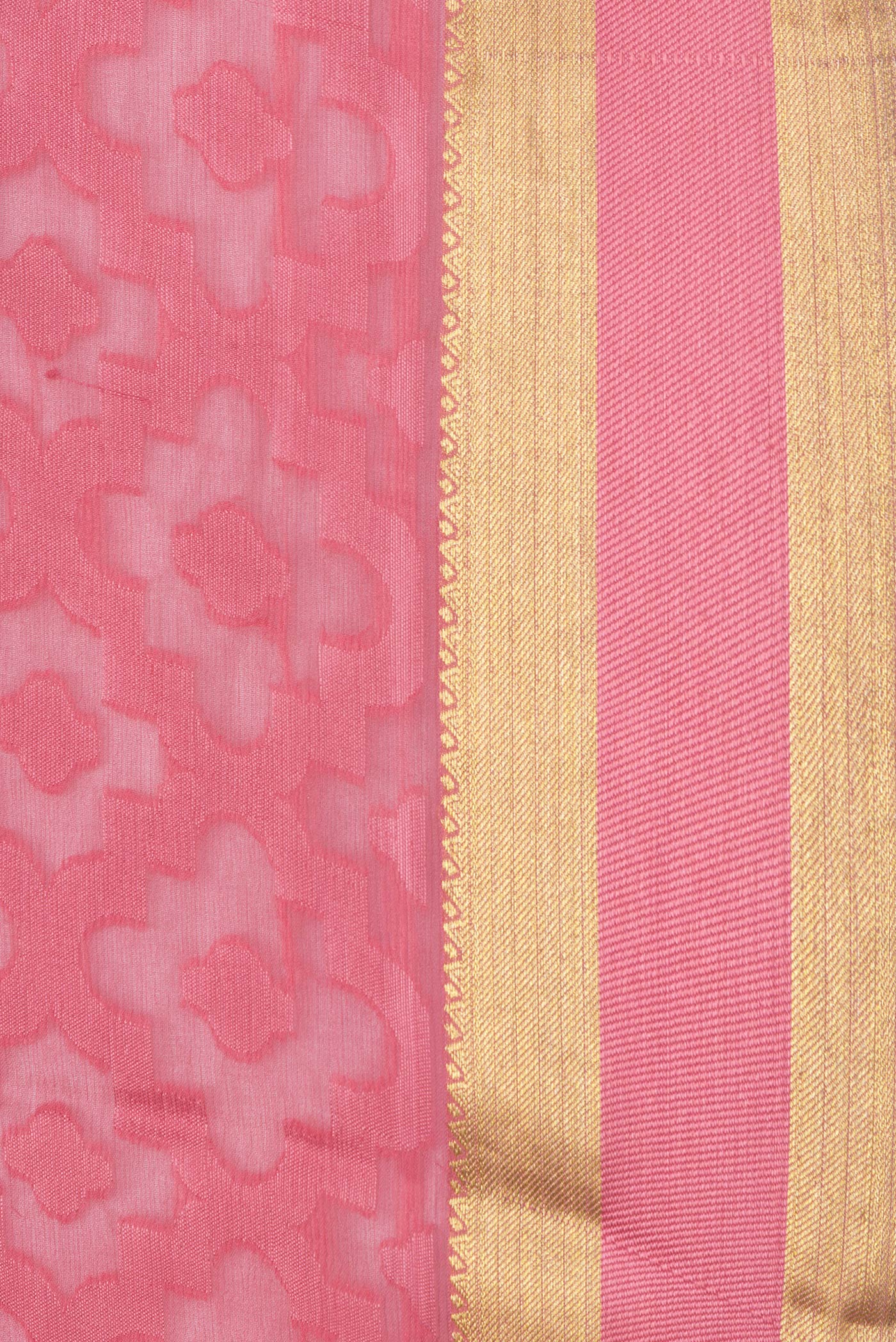Pink Mysore Georgette Saree - Image 3