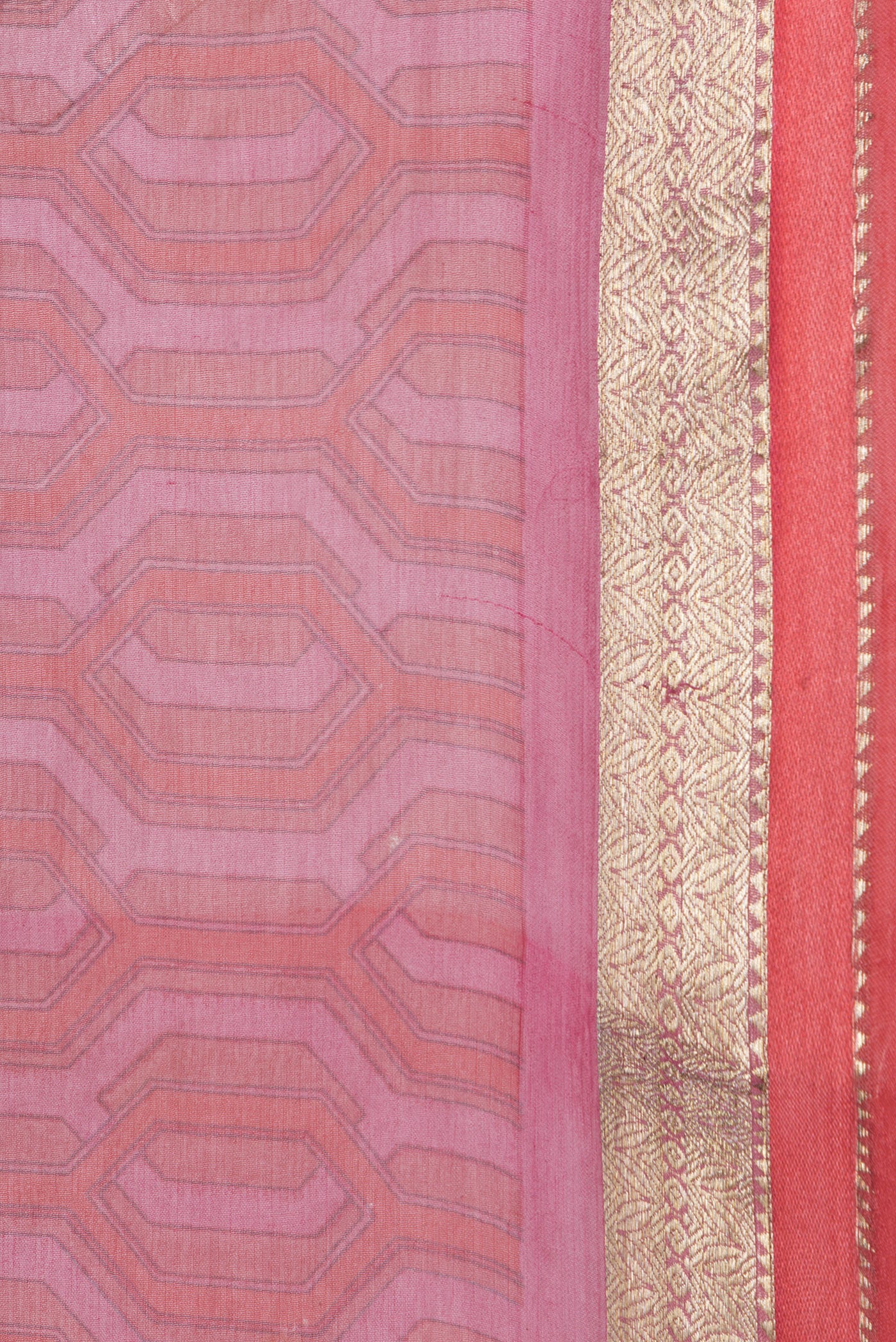 Pink Mysore Chiffon Saree - Image 3