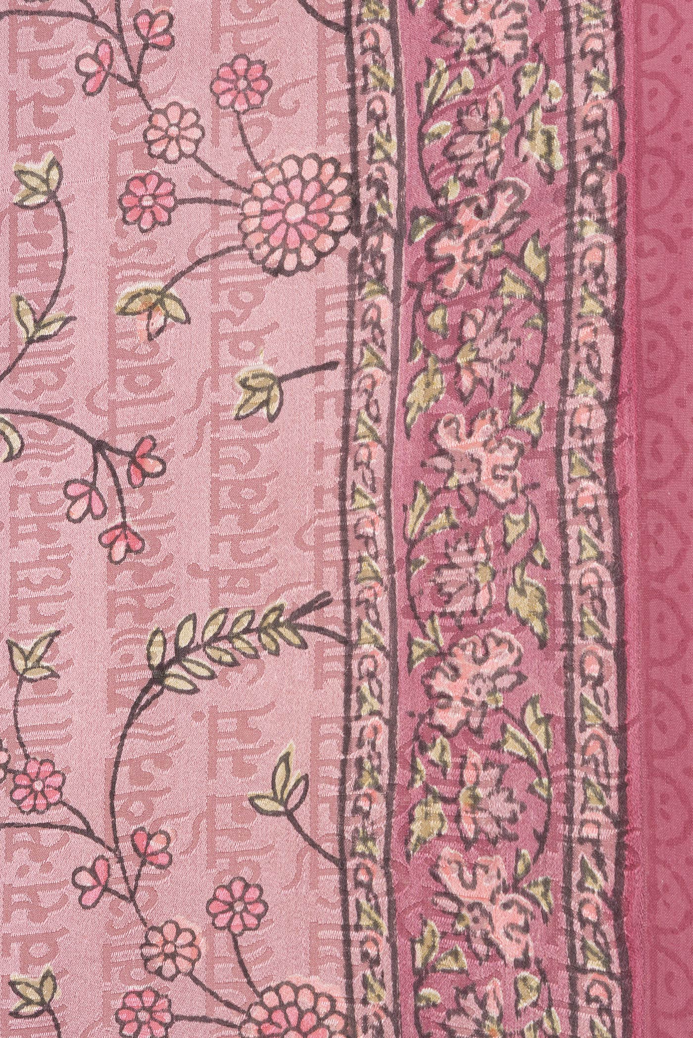 Mauve Mysore Georgette Saree - Image 3