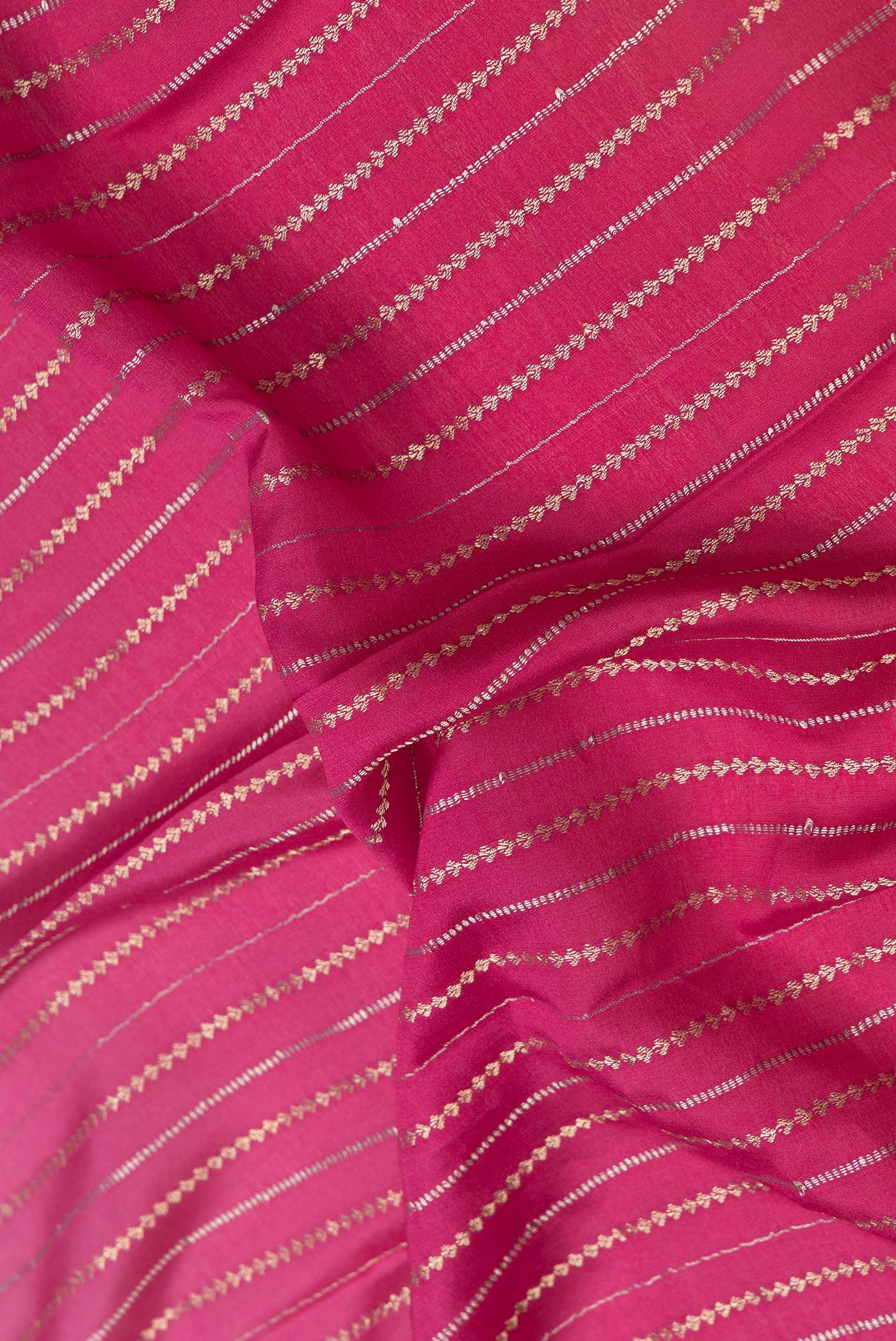 Pink Mysore Crepe Saree - Image 2