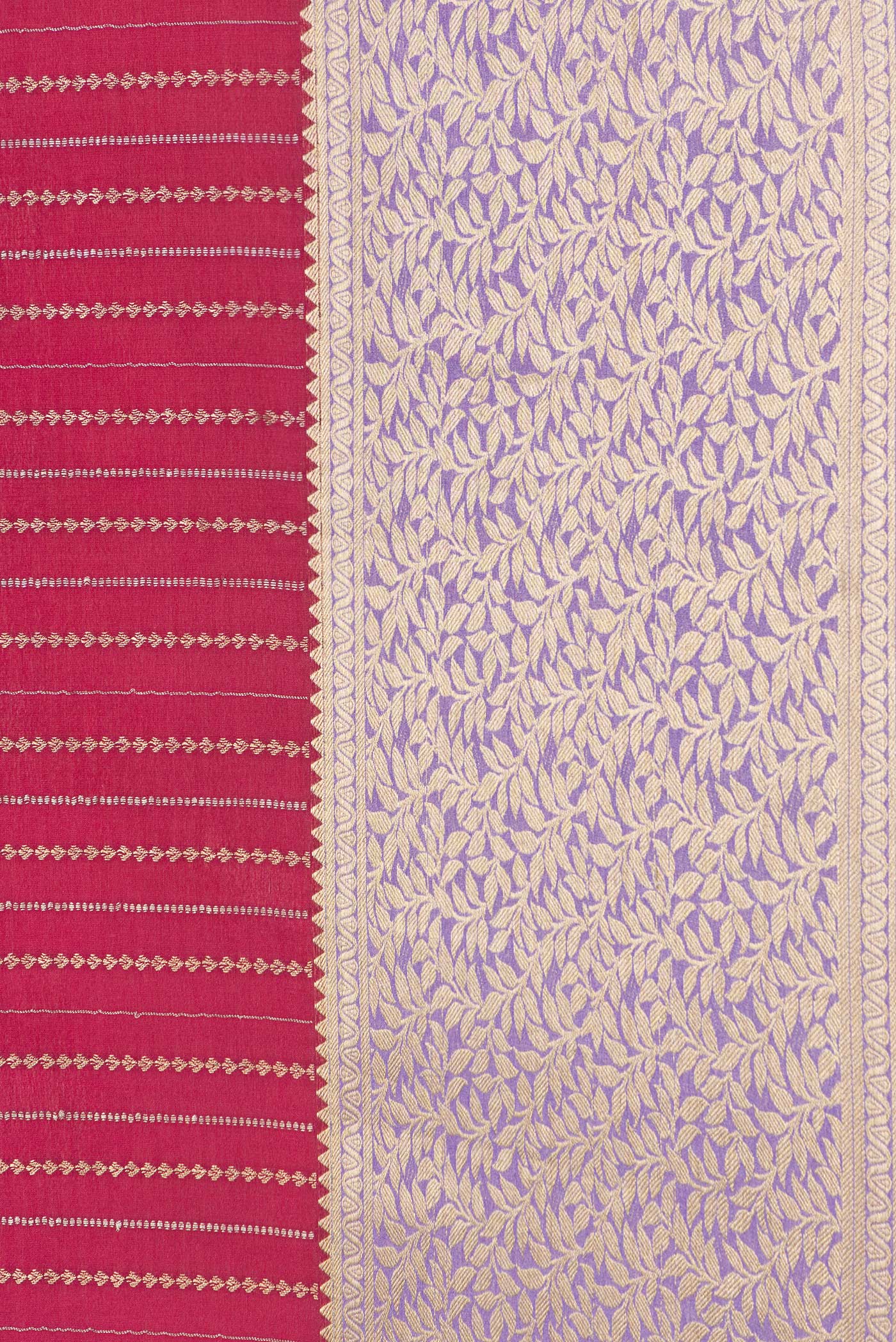 Pink Mysore Crepe Saree - Image 3