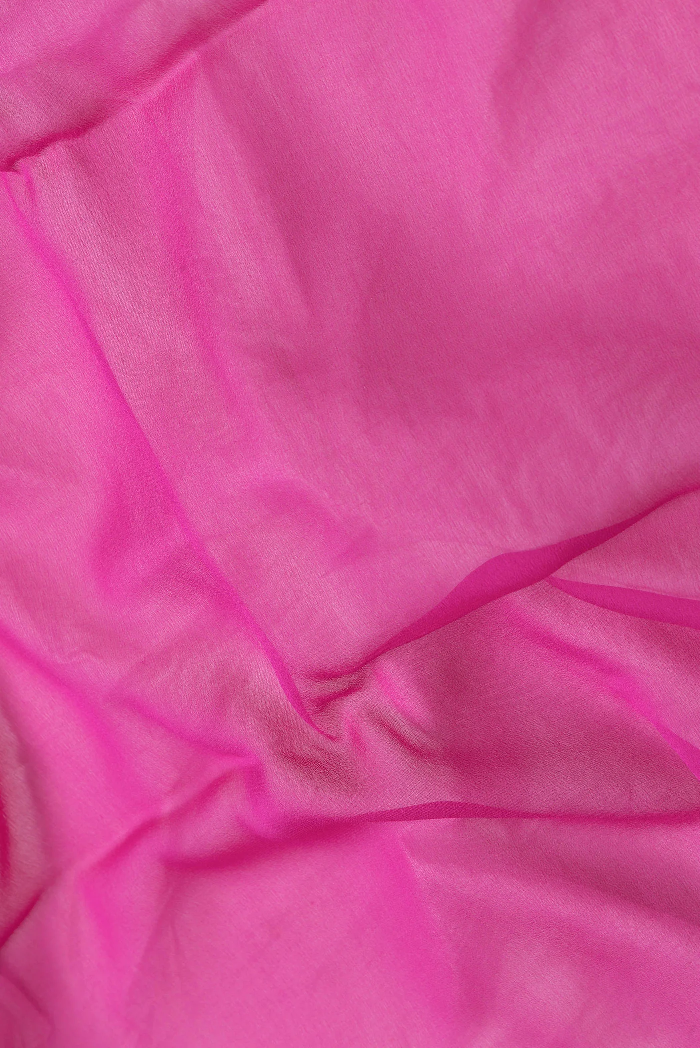 Pink Mysore Georgette Saree - Image 2