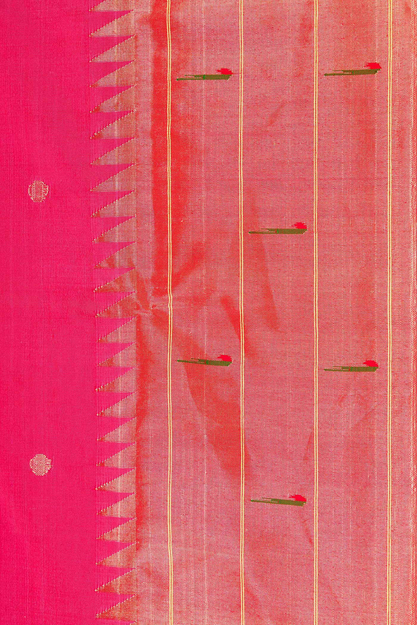 Pink Paithani Silk Saree - Image 3