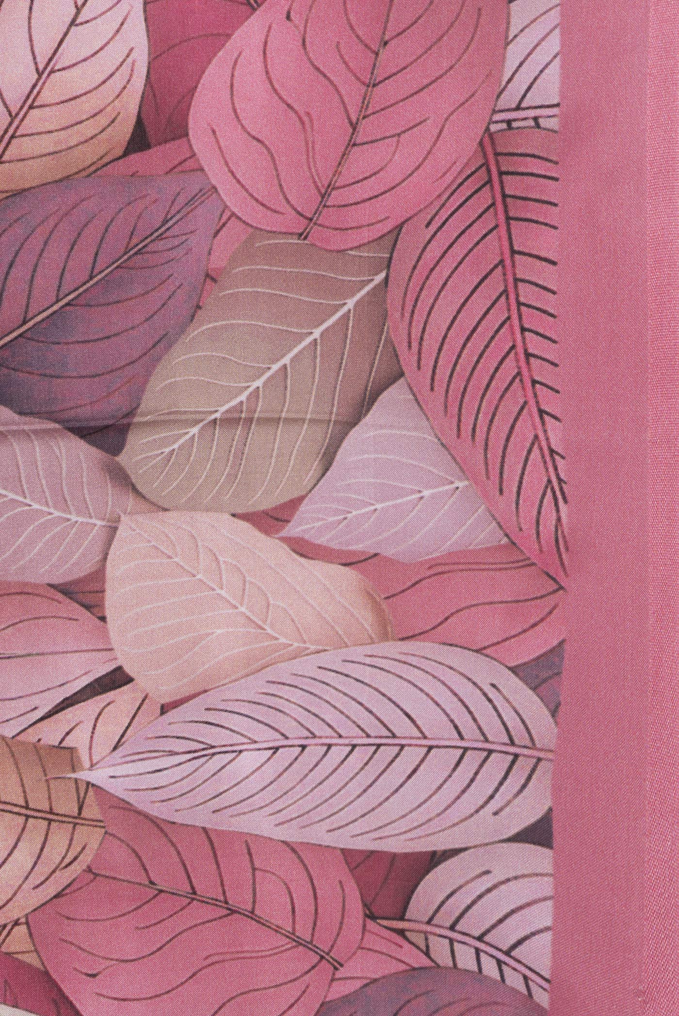 Mauve Mysore Crepe Saree - Image 3