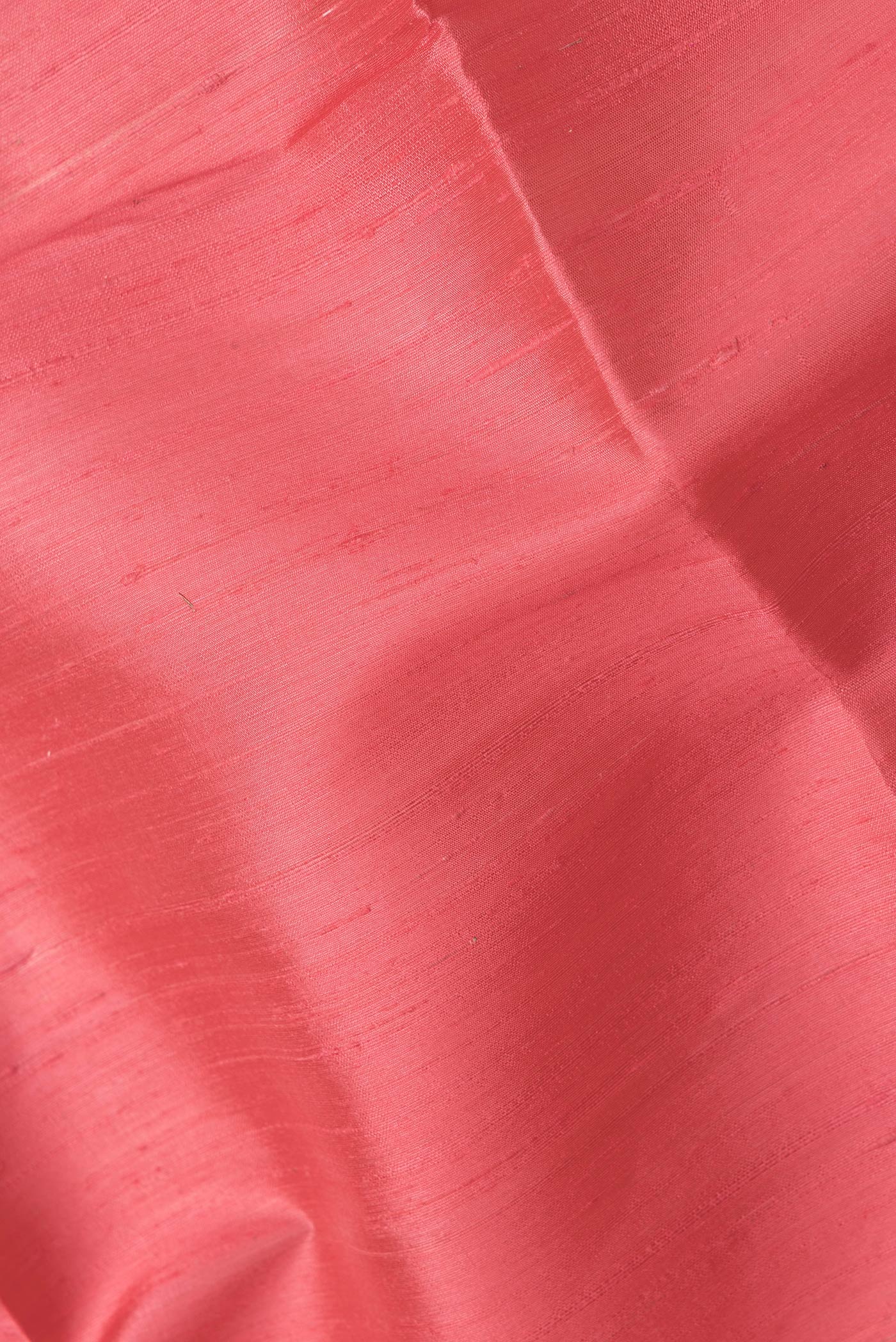 Coral Raw Silk Saree - Image 2